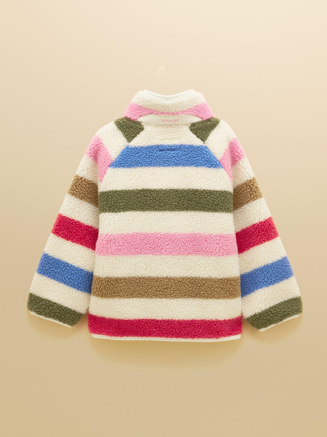 Image 2 of 5 of Joules Girls Eva Stripe Fleece - Cream
