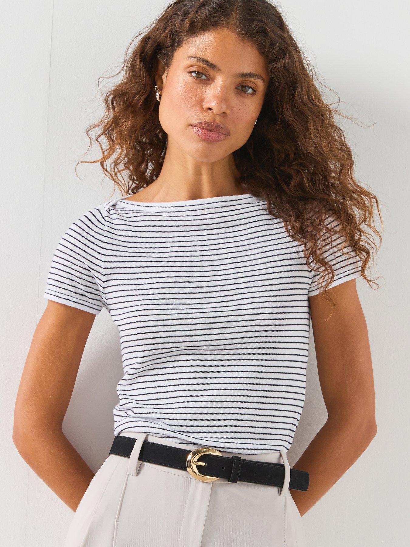 Image 4 of 6 of Mango Short Sleeve Fine Knit Sweater - Blue