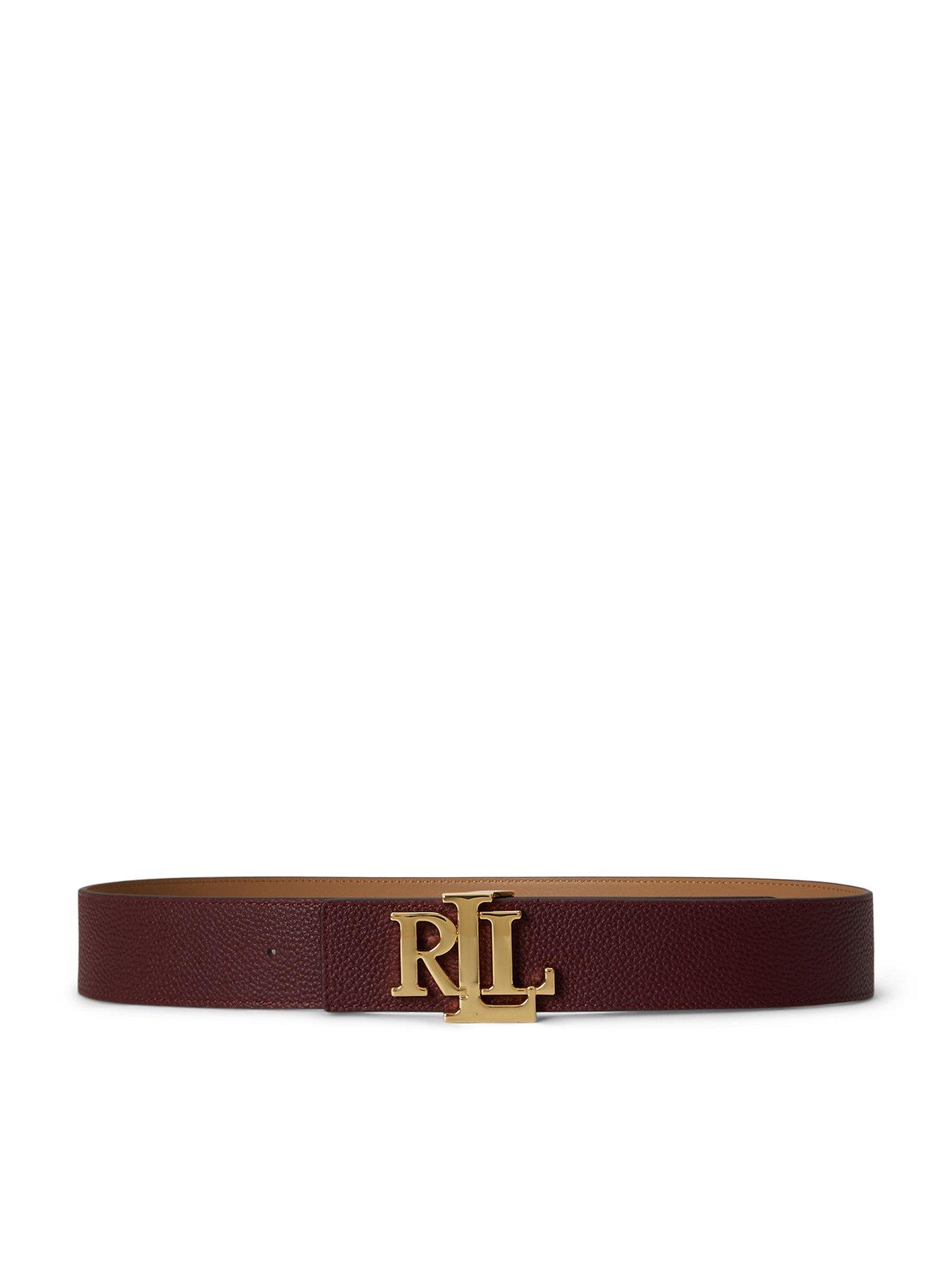 Lauren by Ralph Lauren Reversible Wide Belt - Beige