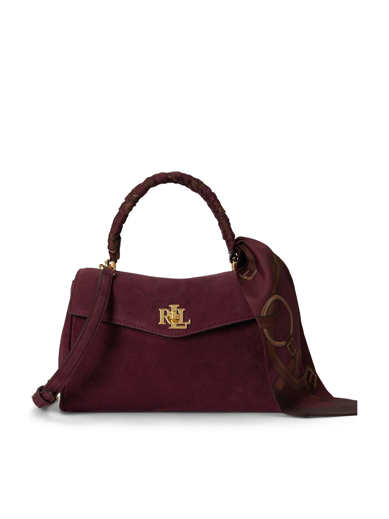 Image 1 of 6 of Lauren by Ralph Lauren Farrah Small Soft Satchel