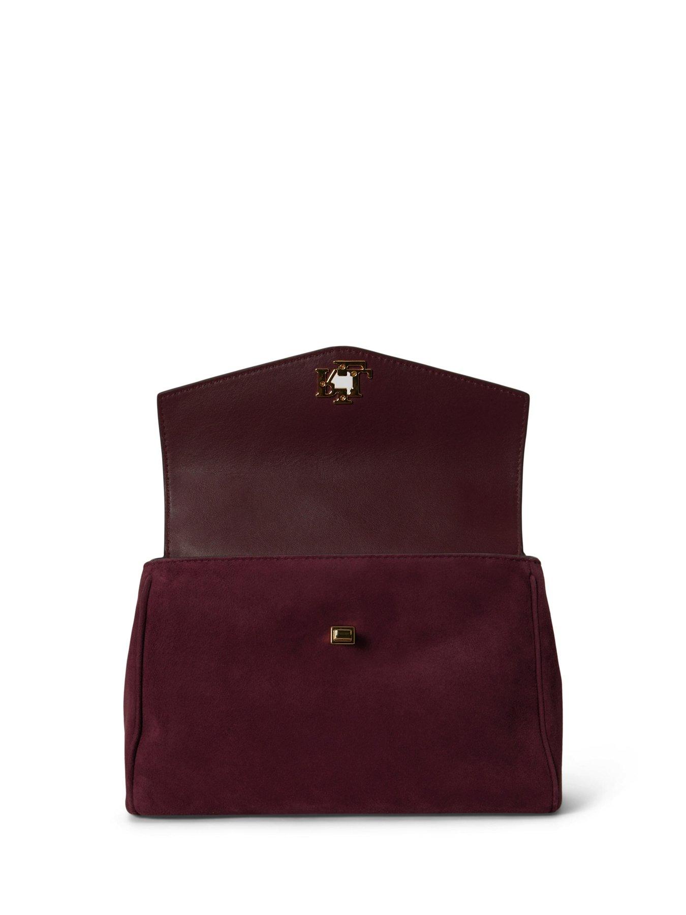 Image 4 of 6 of Lauren by Ralph Lauren Farrah Small Soft Satchel