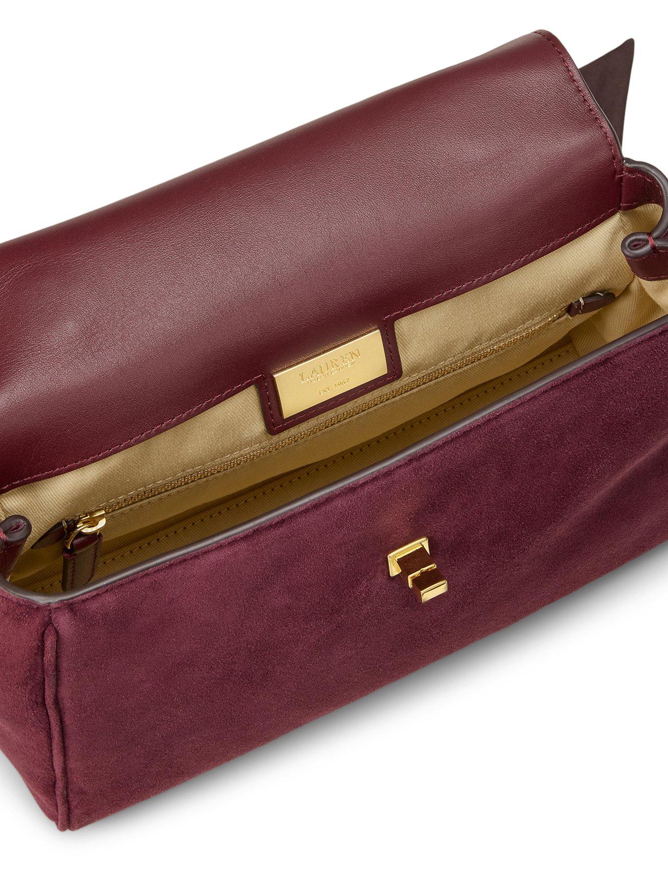 Image 5 of 6 of Lauren by Ralph Lauren Farrah Small Soft Satchel