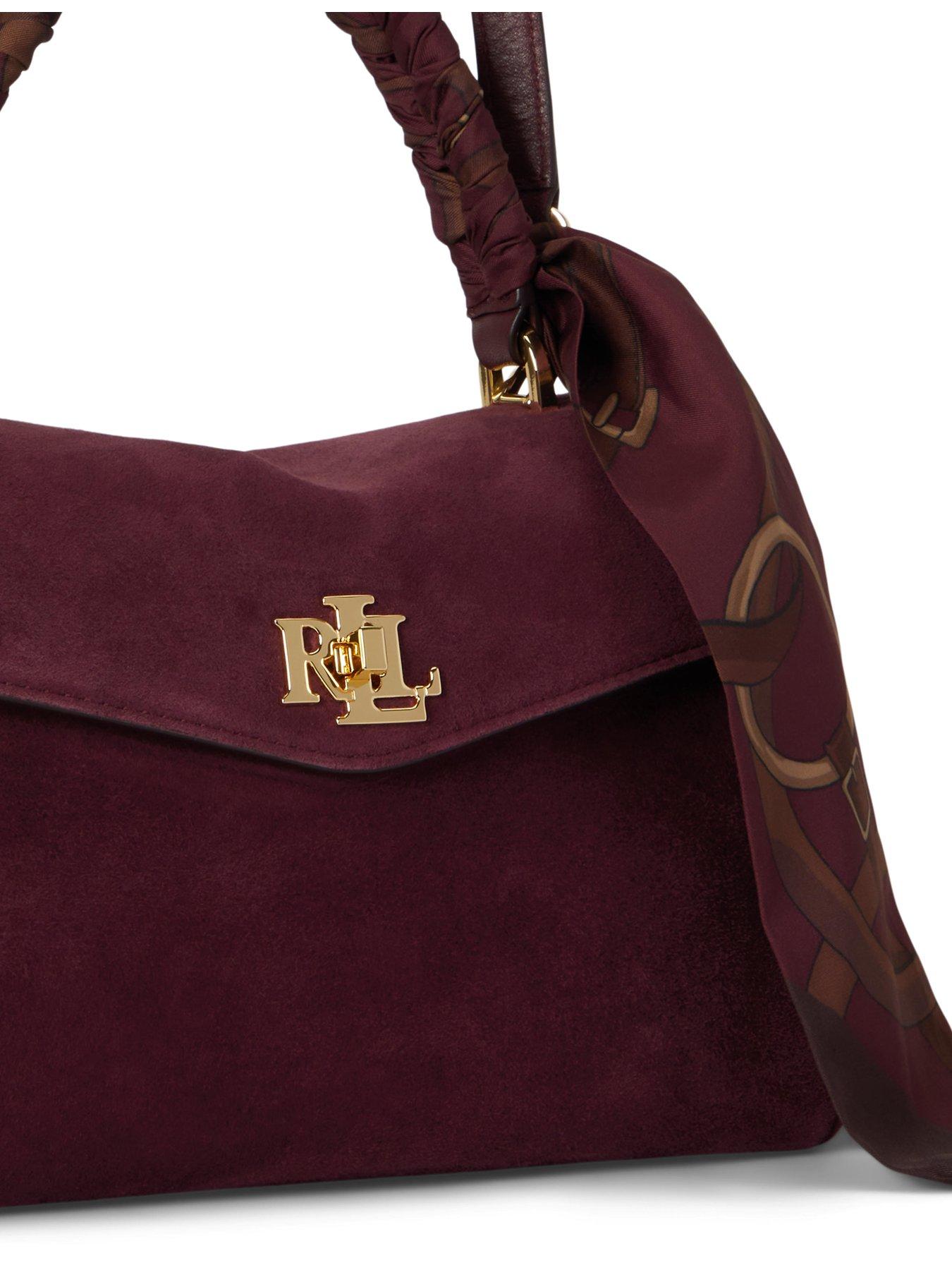 Image 6 of 6 of Lauren by Ralph Lauren Farrah Small Soft Satchel