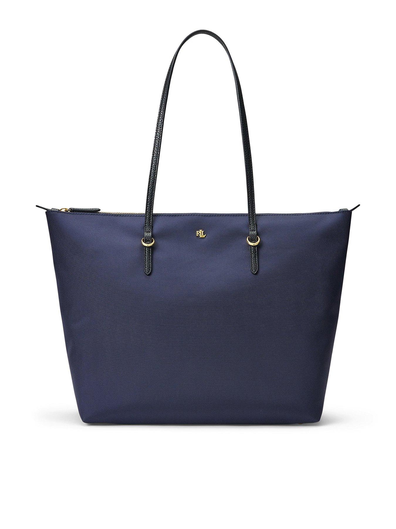 Lauren by Ralph Lauren Women's Large Tote Shoulder Bag - Navy