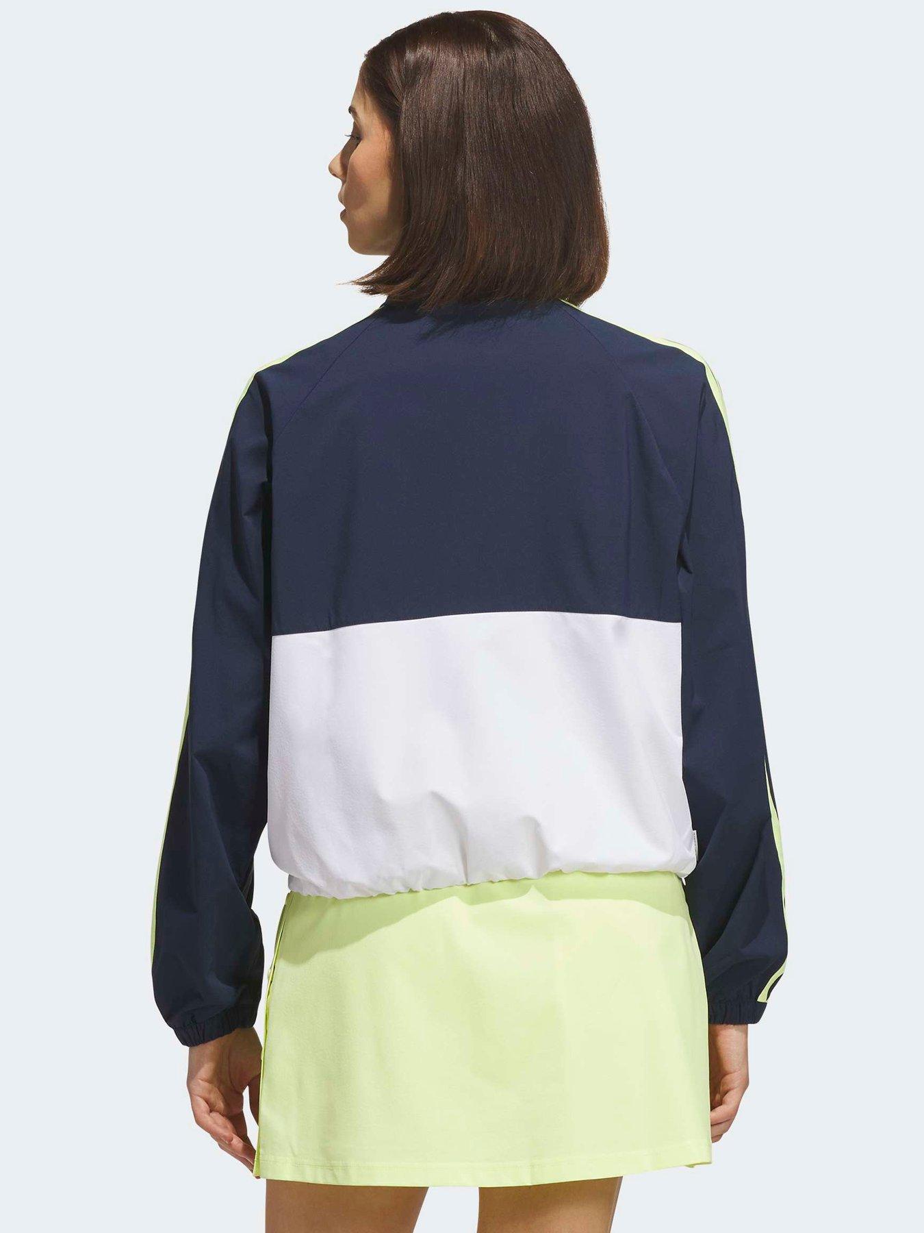 Image 2 of 5 of adidas Womens Colour Block Full Zip Golf Jacket - Navy