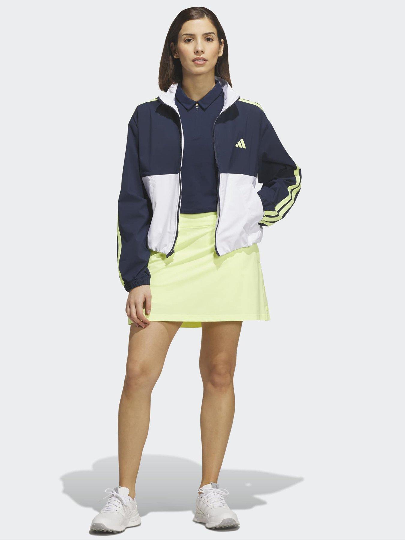 Image 3 of 5 of adidas Womens Colour Block Full Zip Golf Jacket - Navy