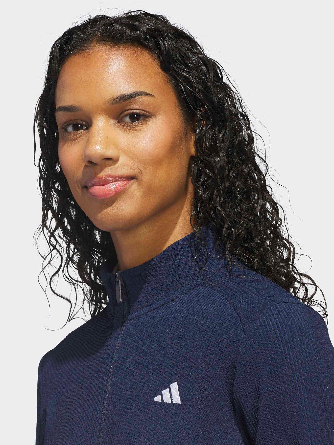 Image 4 of 6 of adidas Womens Golf Full Zip Jacket - Navy