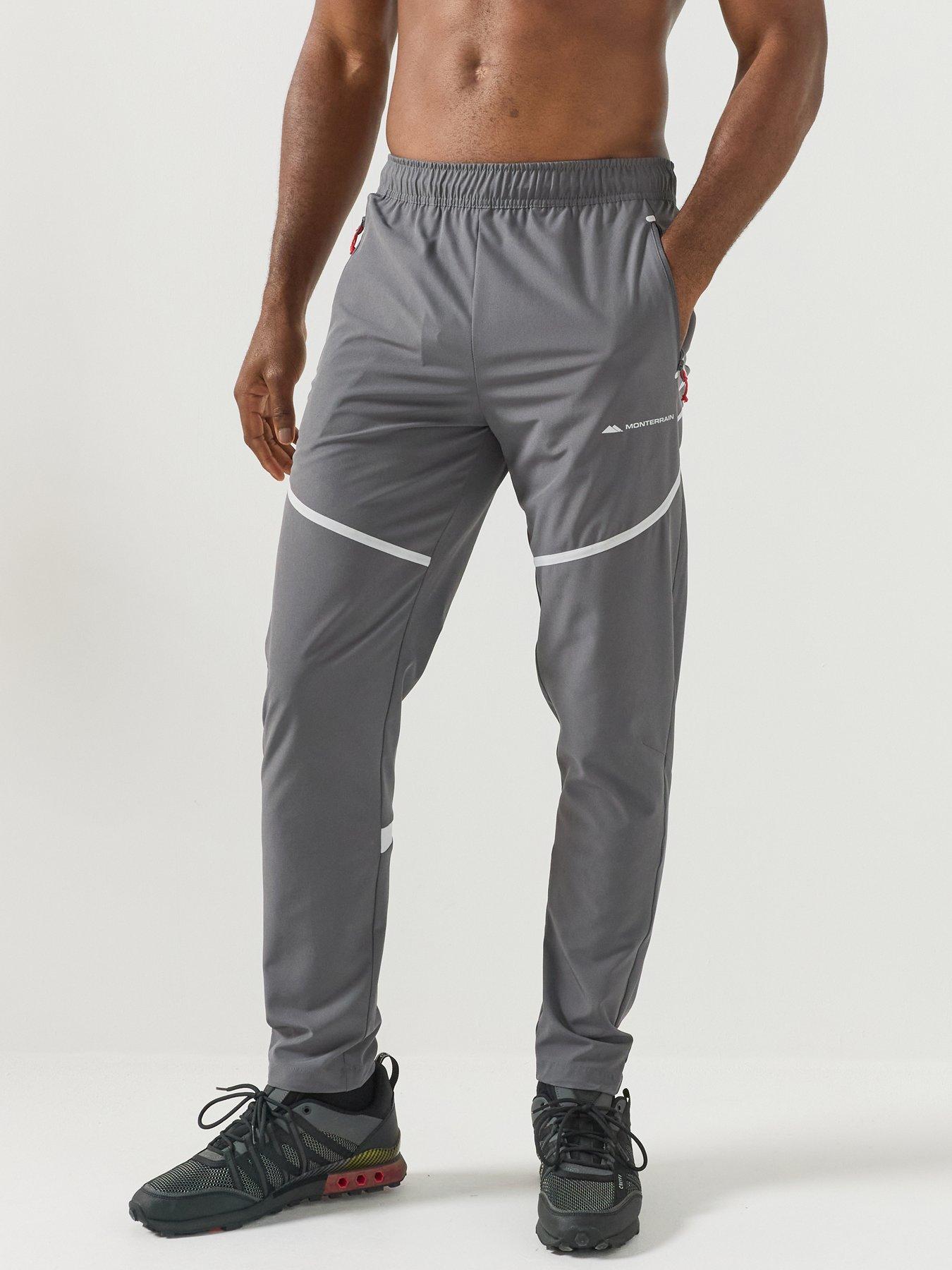 Monterrain Mens Defence Woven Running Pant - Grey