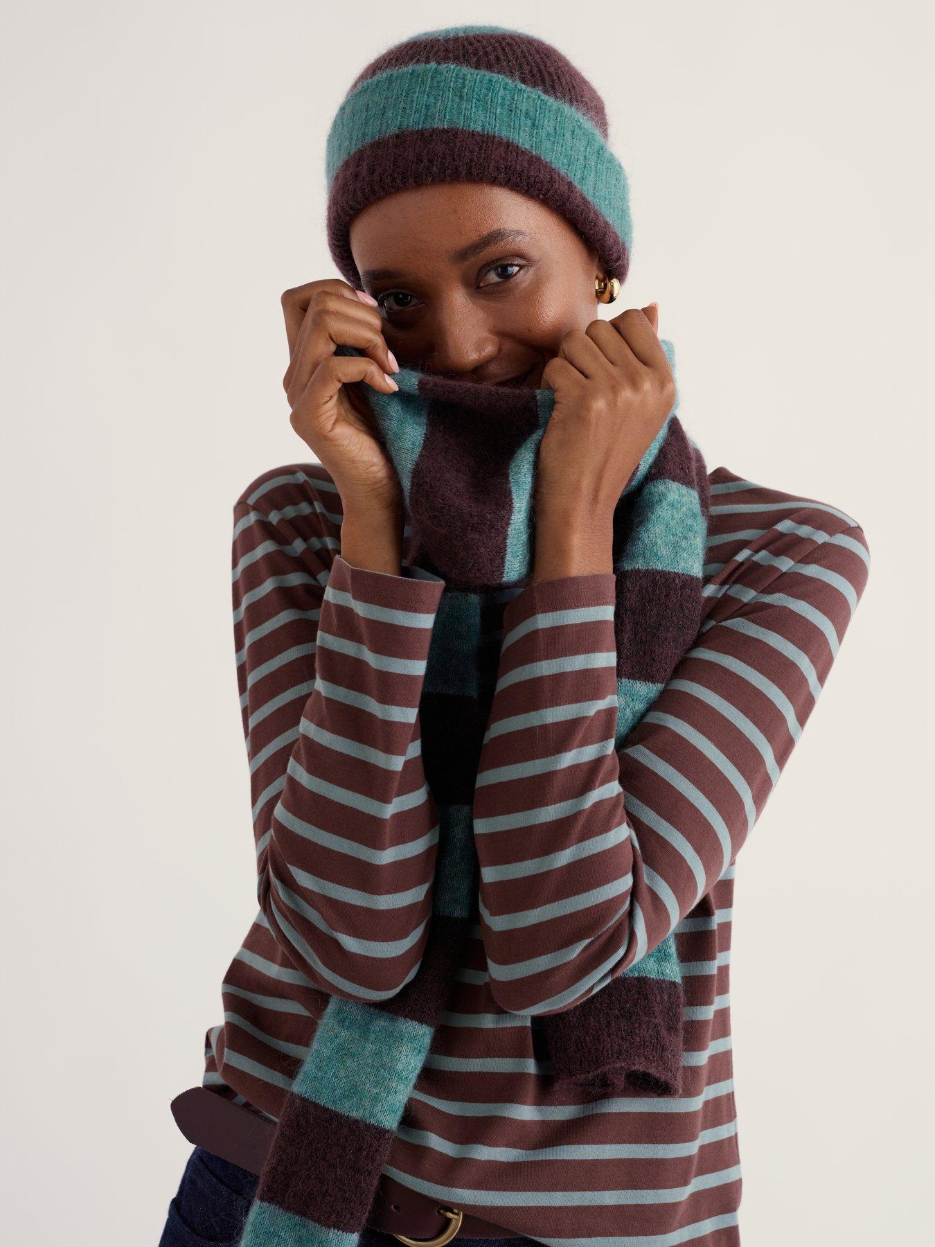 Image 3 of 5 of Seasalt Cornwall Womens Minimalist Block Stripe Long Scarf - Multi