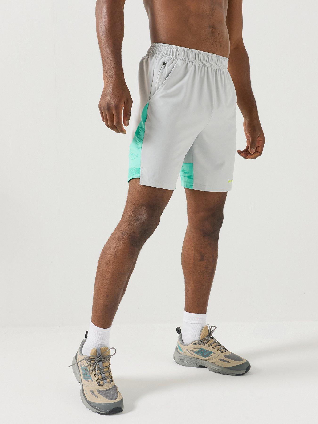 Monterrain Mens Divide Woven Running Short - Green