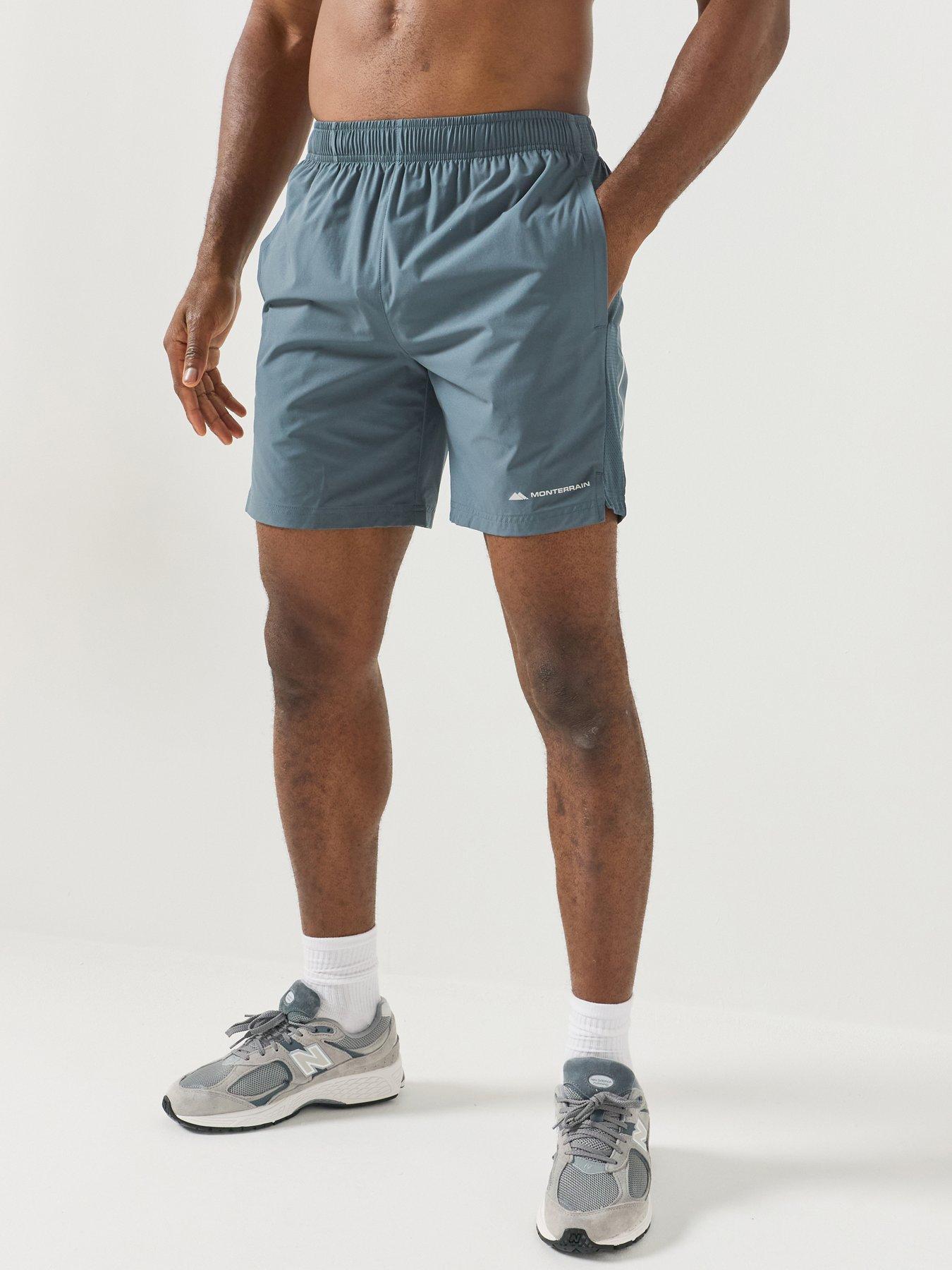 Monterrain Mens Rush 2.0 Woven Running Short - Grey