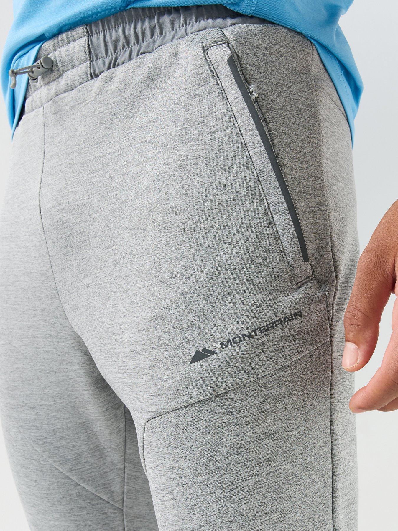 Image 4 of 6 of Monterrain Mens Speed 4.0 Zip Pocket Stretch Joggers - Grey
