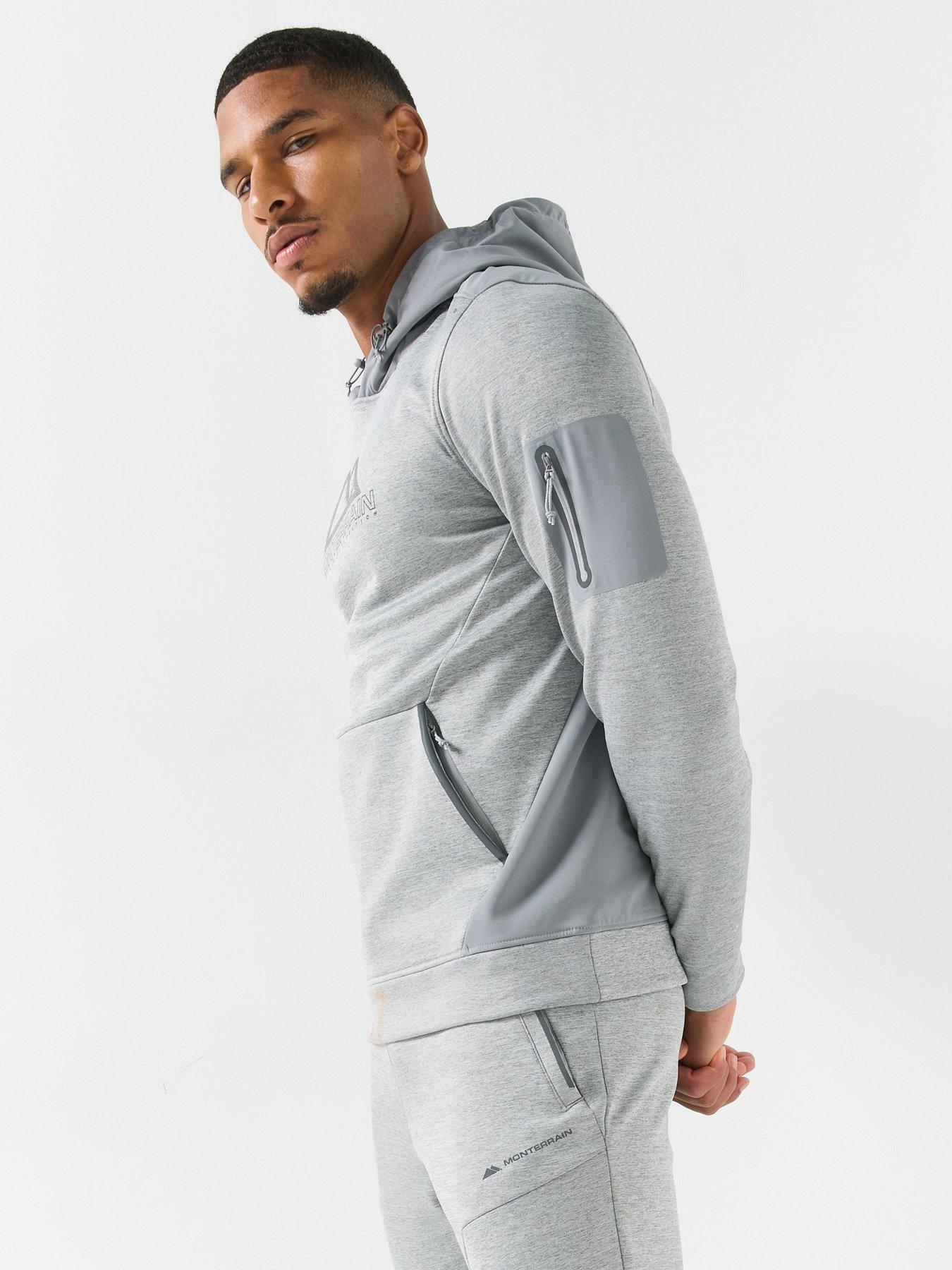 Image 4 of 6 of Monterrain Mens Speed 4.0 Poly Fleece Hoody - Grey