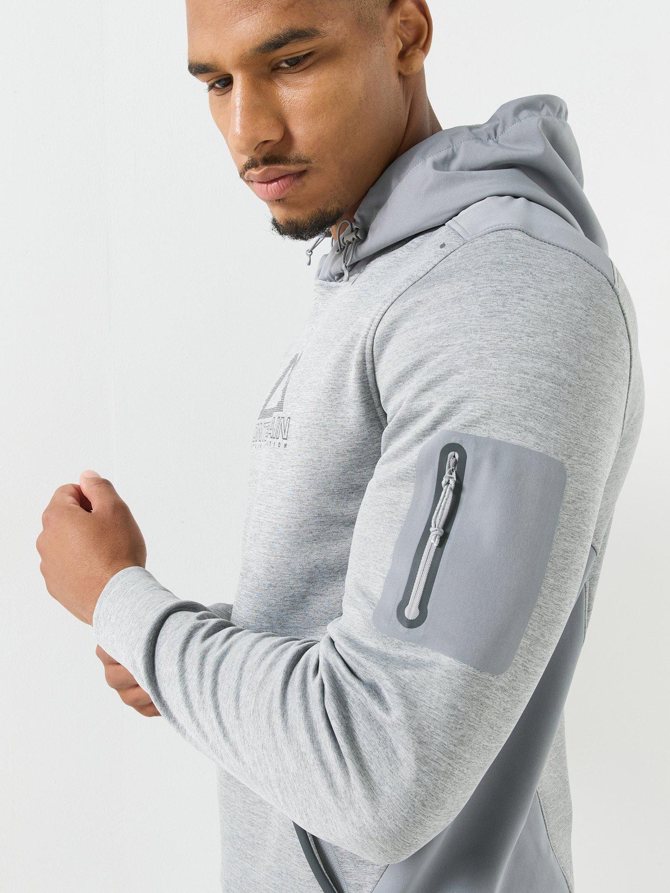 Image 5 of 6 of Monterrain Mens Speed 4.0 Poly Fleece Hoody - Grey
