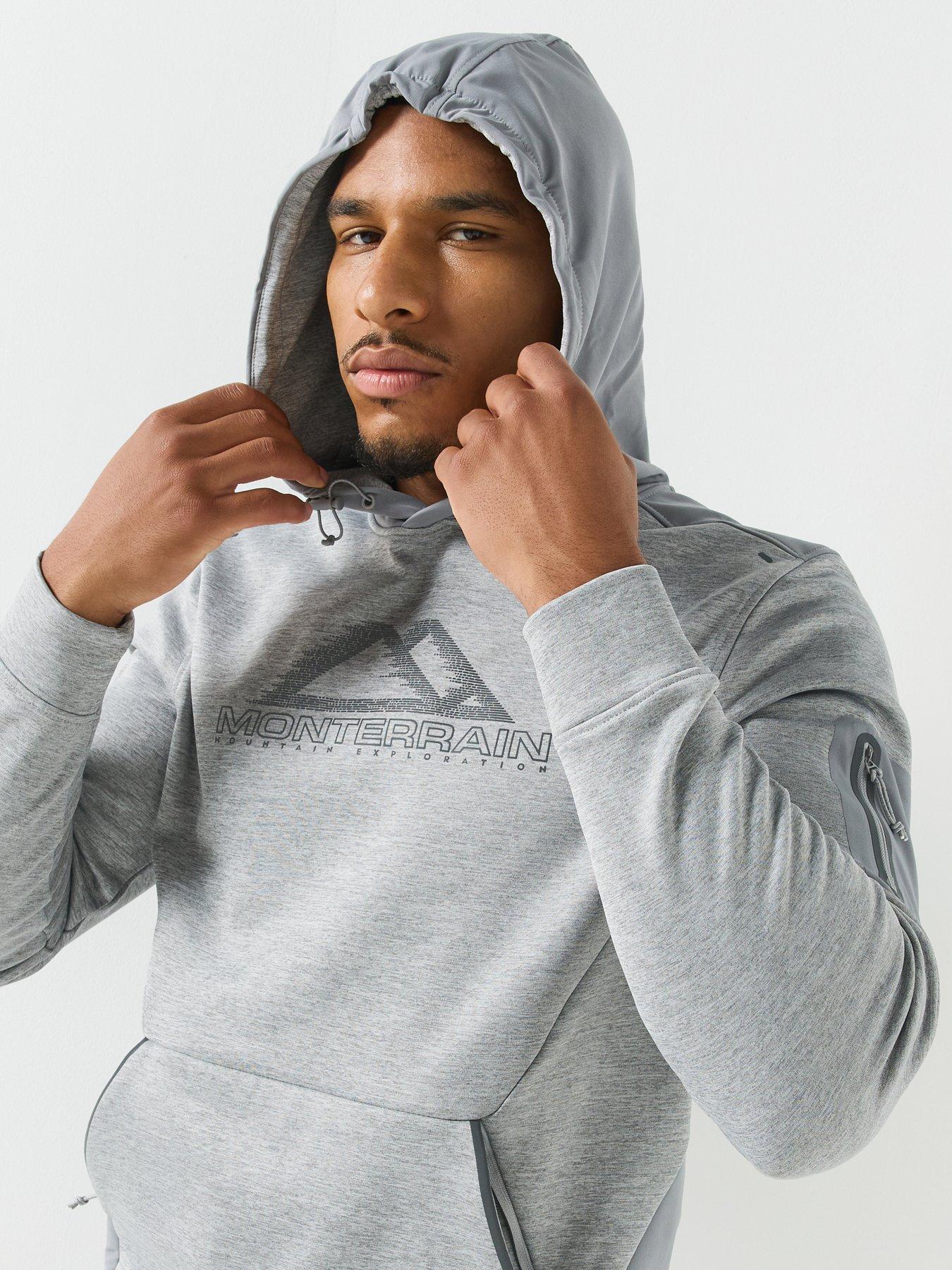Image 6 of 6 of Monterrain Mens Speed 4.0 Poly Fleece Hoody - Grey