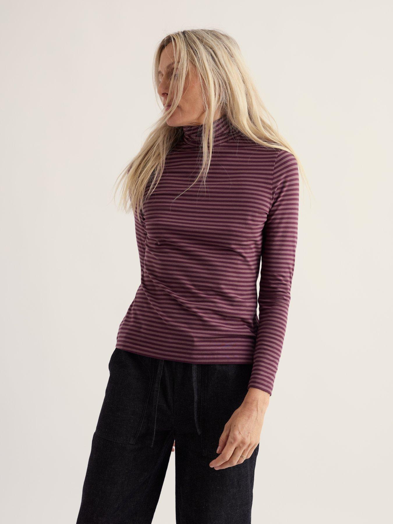 Image 3 of 5 of Seasalt Cornwall Landing Roll Neck Top&nbsp;- Multi