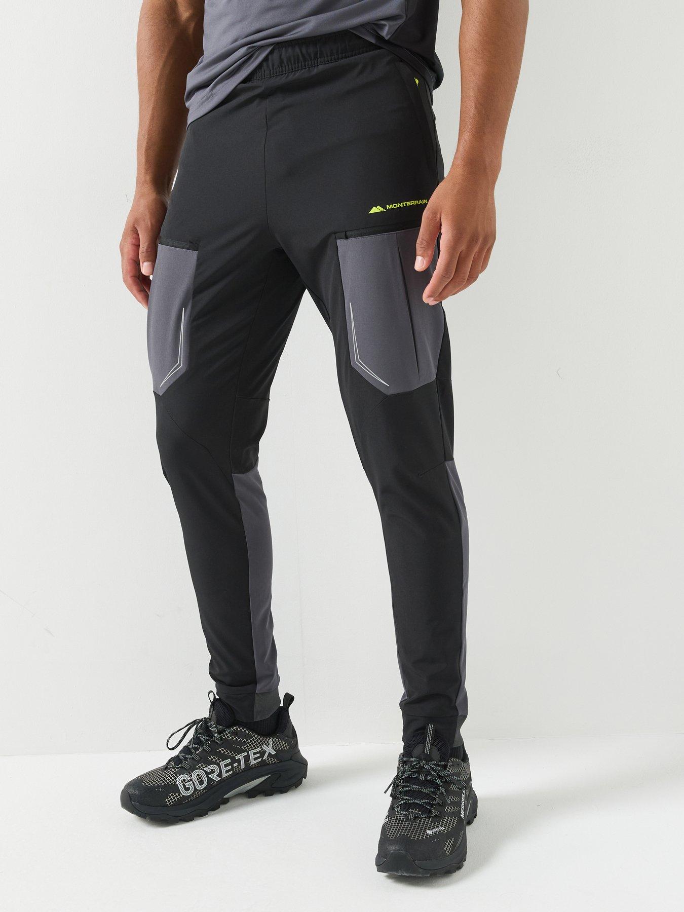 Monterrain Mens Orbit Woven Running Pant - Black
