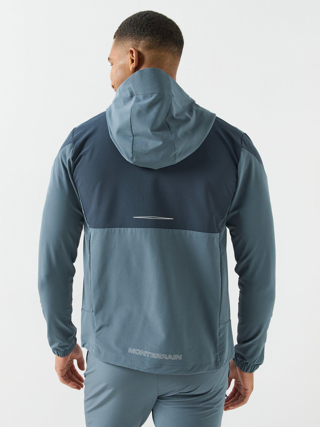 Image 2 of 6 of Monterrain Mens Orbit Woven Running Hoody - Dark Grey