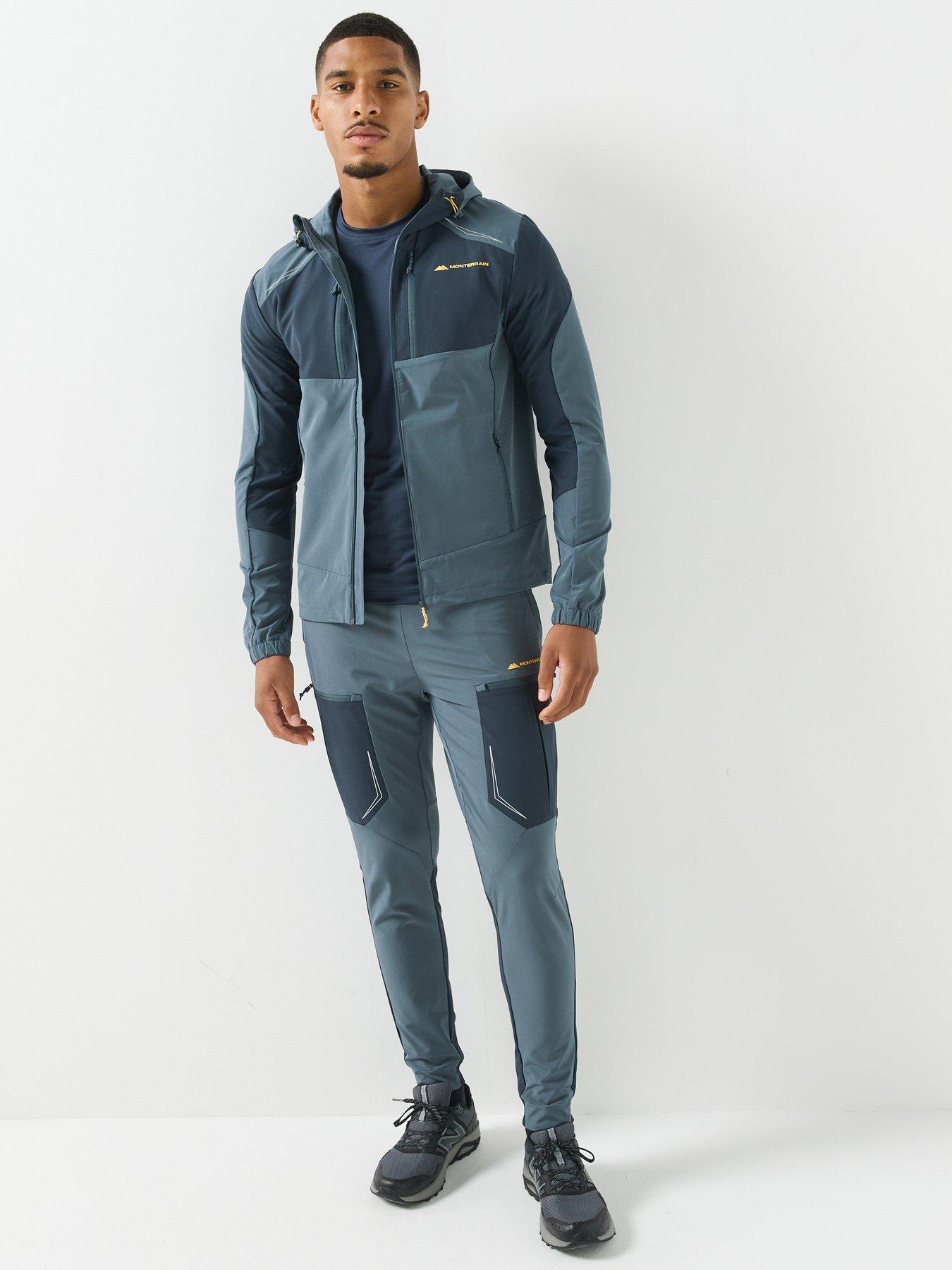 Image 3 of 6 of Monterrain Mens Orbit Woven Running Hoody - Dark Grey