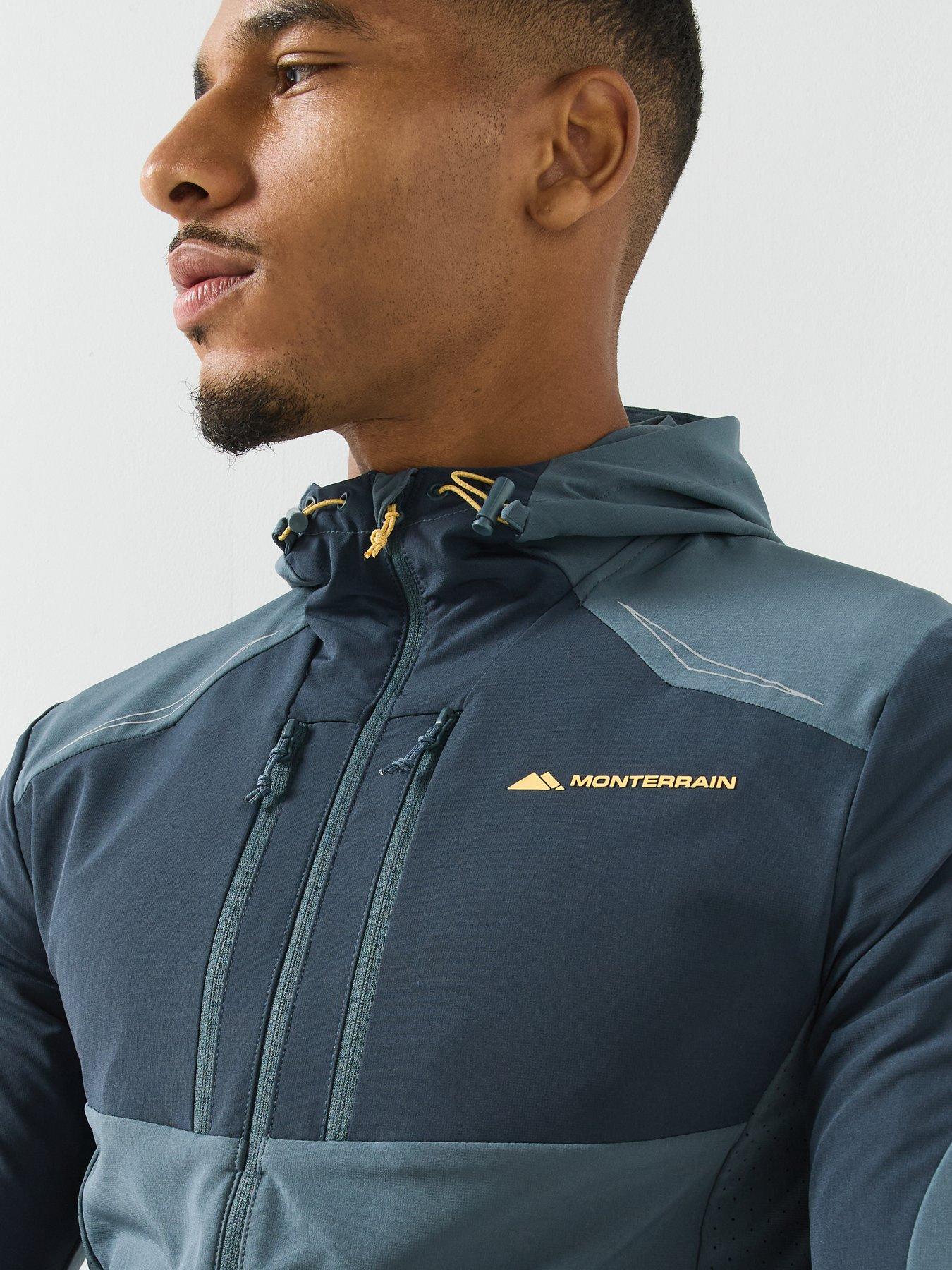 Image 6 of 6 of Monterrain Mens Orbit Woven Running Hoody - Dark Grey