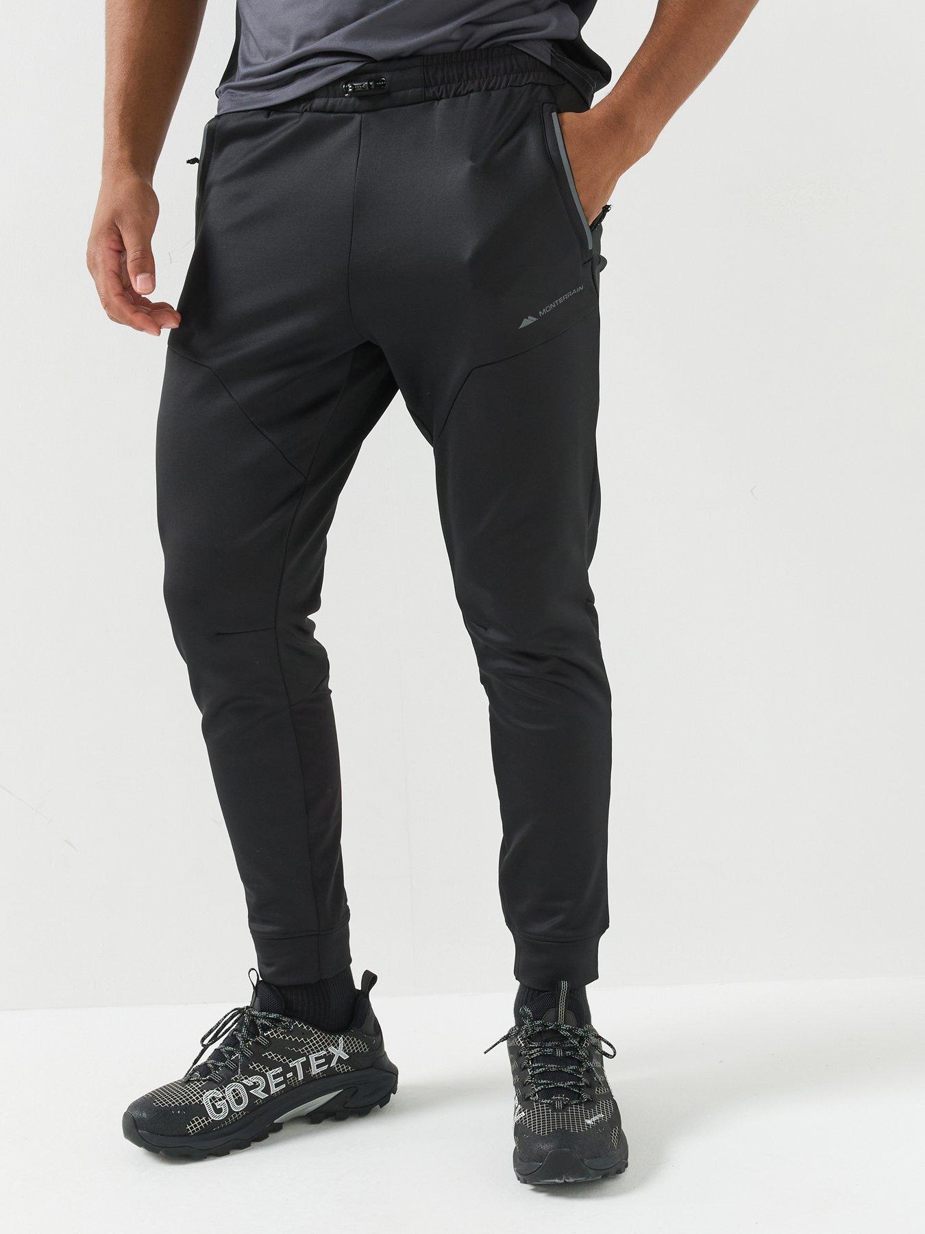 Image 1 of 5 of Monterrain Mens Speed 4.0 Poly Fleece Jogger - Black