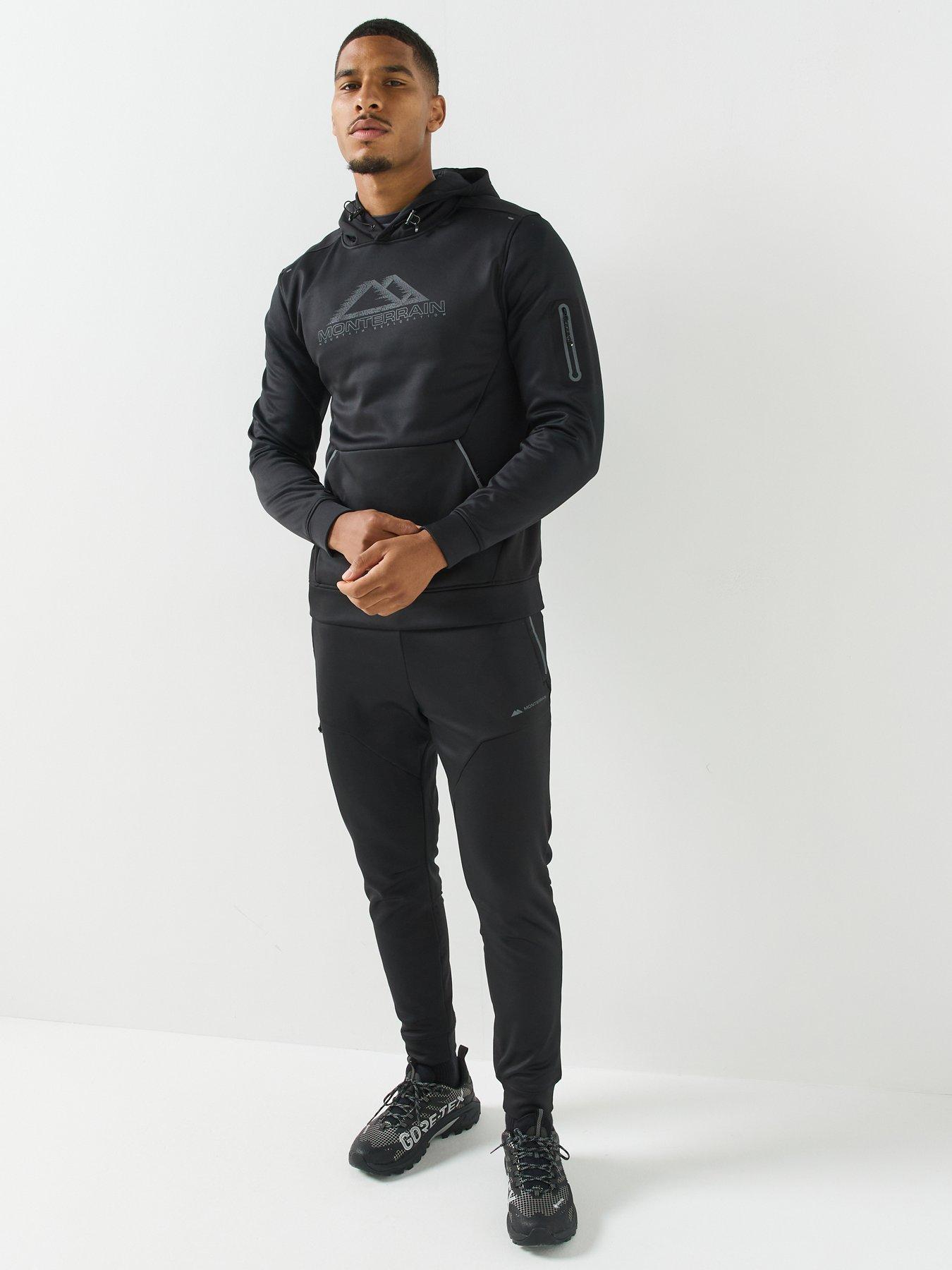 Image 3 of 5 of Monterrain Mens Speed 4.0 Poly Fleece Jogger - Black
