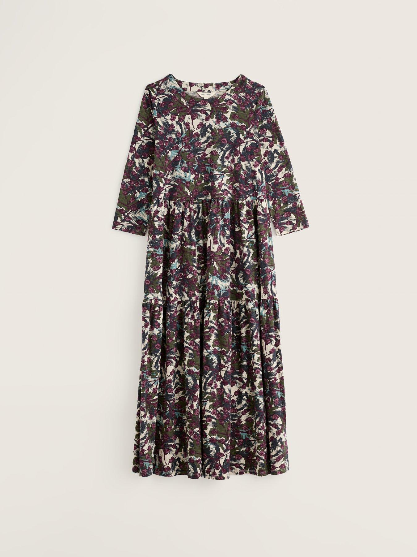 Image 4 of 5 of Seasalt Cornwall Leading Lights 3/4 Sleeve Dress - Multi