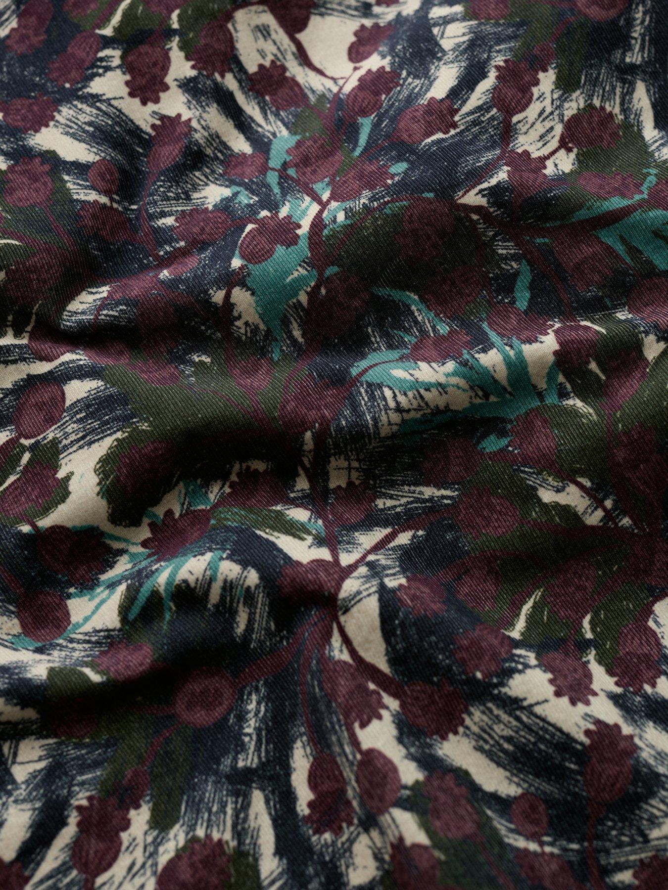 Image 5 of 5 of Seasalt Cornwall Hamlyn A-Line Tiered Needlecord Midi Skirt - Multi