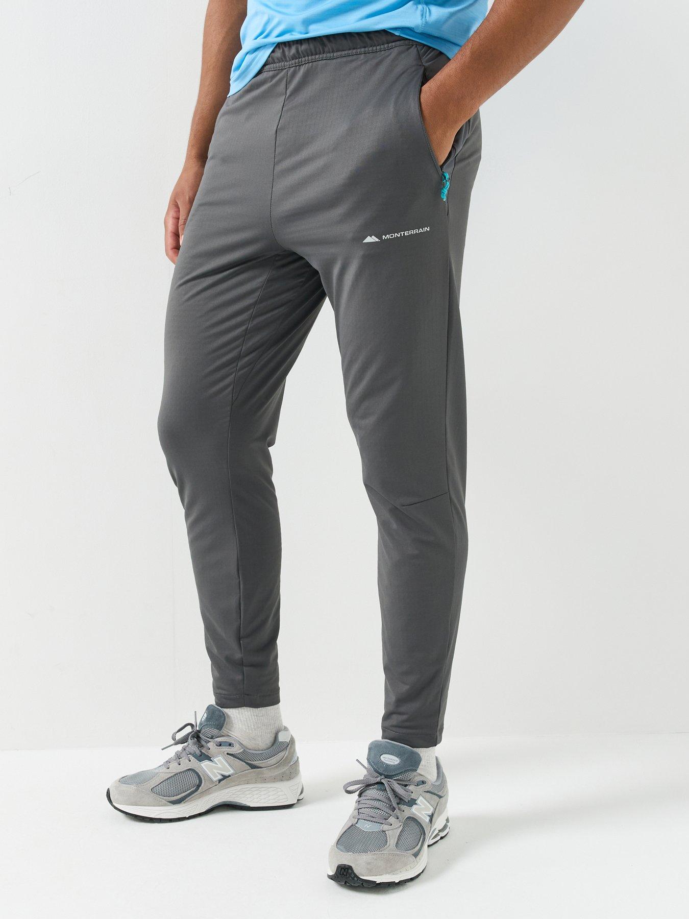 Monterrain Mens Dinar Gridded Pant - Grey