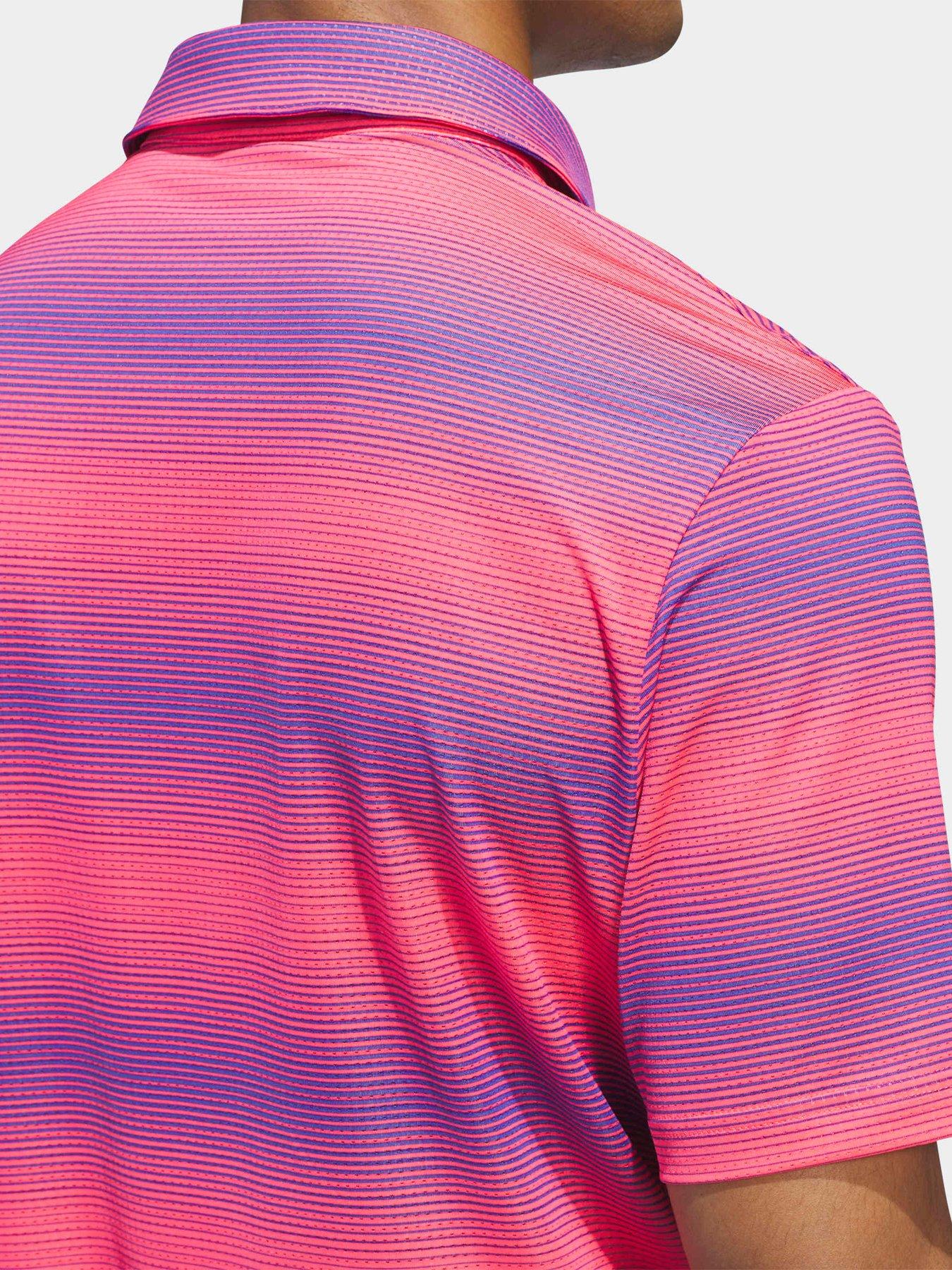 Image 5 of 5 of adidas Mens Golf Ultimate 365 Mesh Polo - Pink/blue