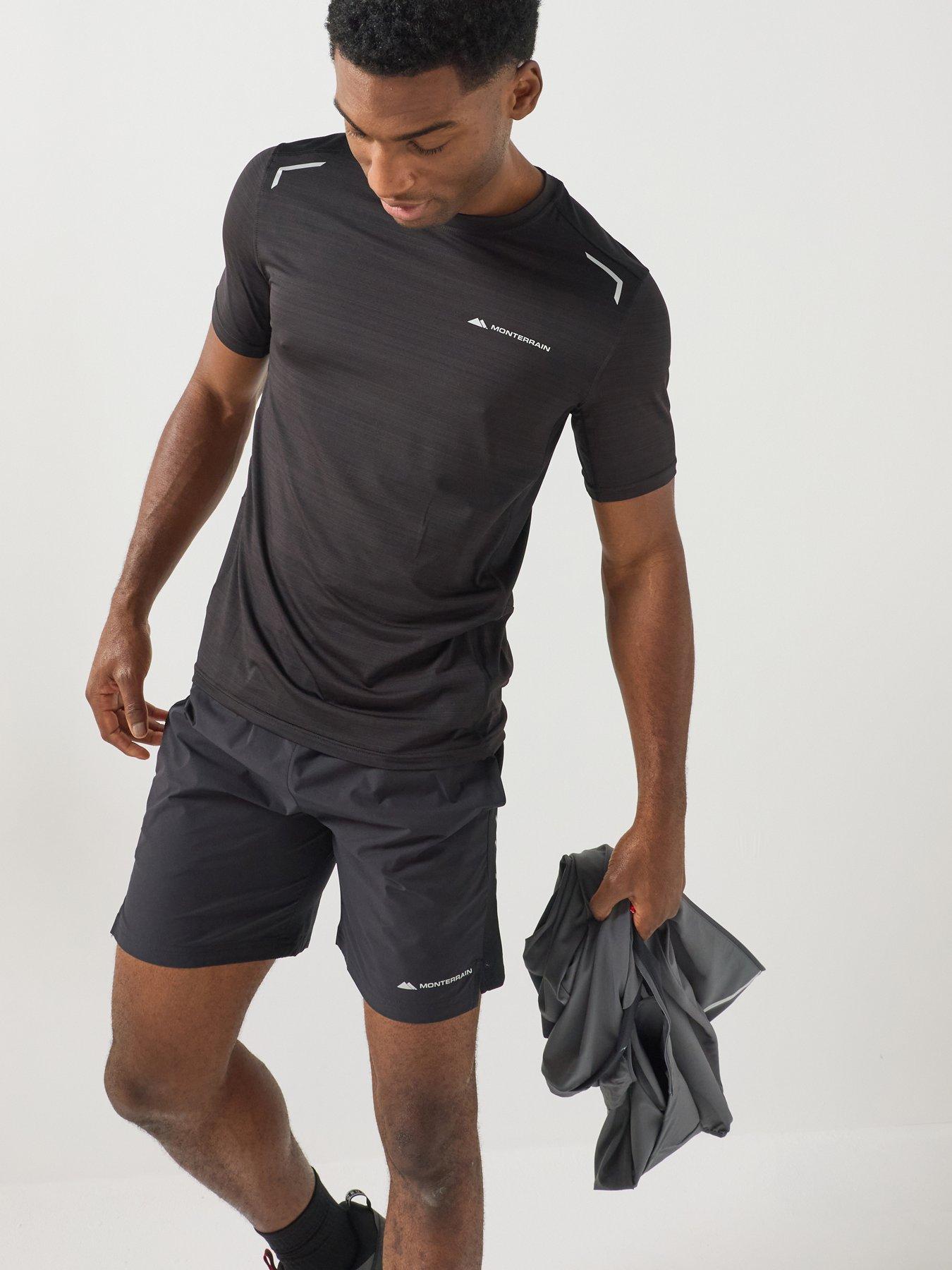 Monterrain Mens Lyder 3.0 Space Dye Tee - Black