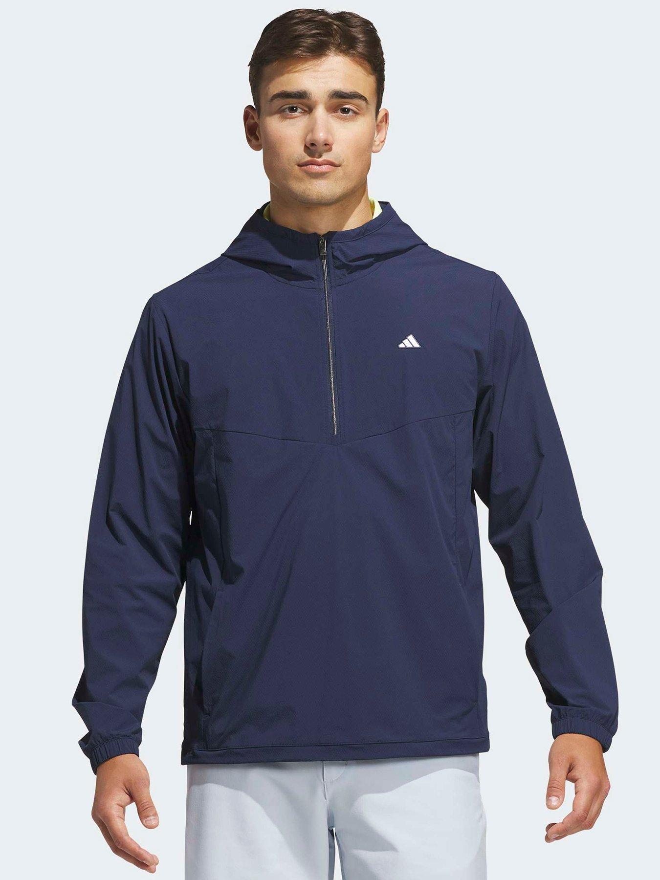 adidas Mens Golf Ultimate 365 Water Repellant Quarter Zip - Navy