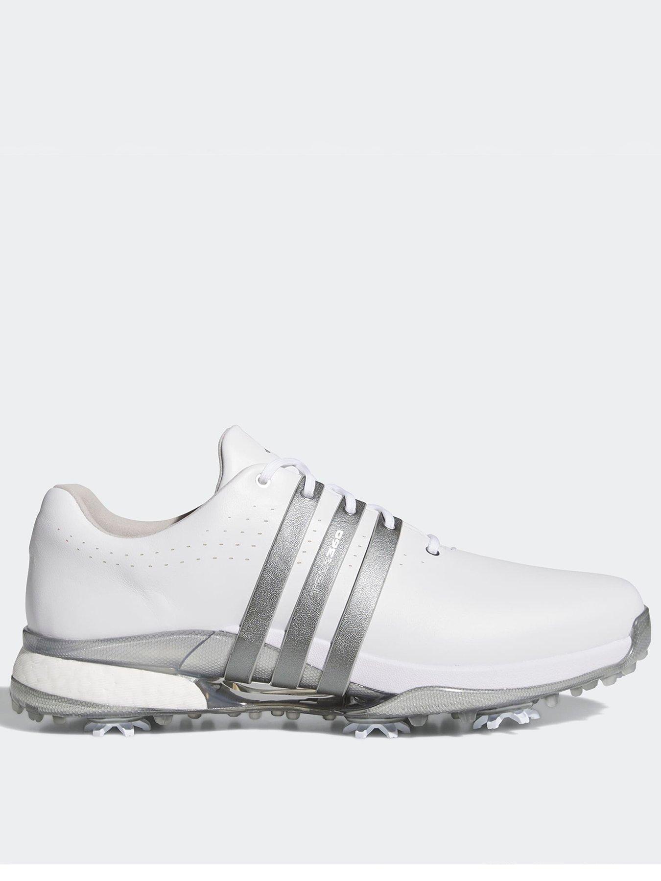 Image 1 of 6 of adidas Mens Golf Tour 360 24 Shoes - White/Grey