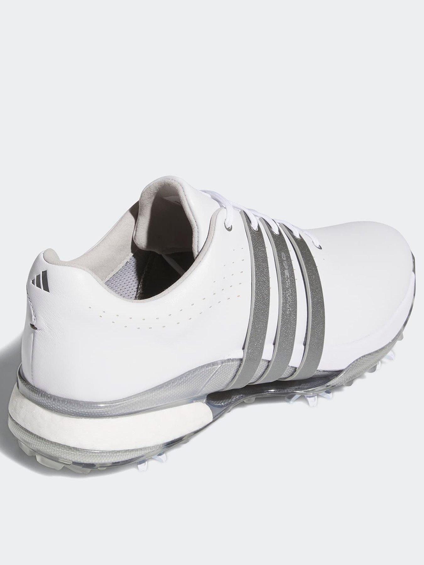 Image 3 of 6 of adidas Mens Golf Tour 360 24 Shoes - White/Grey