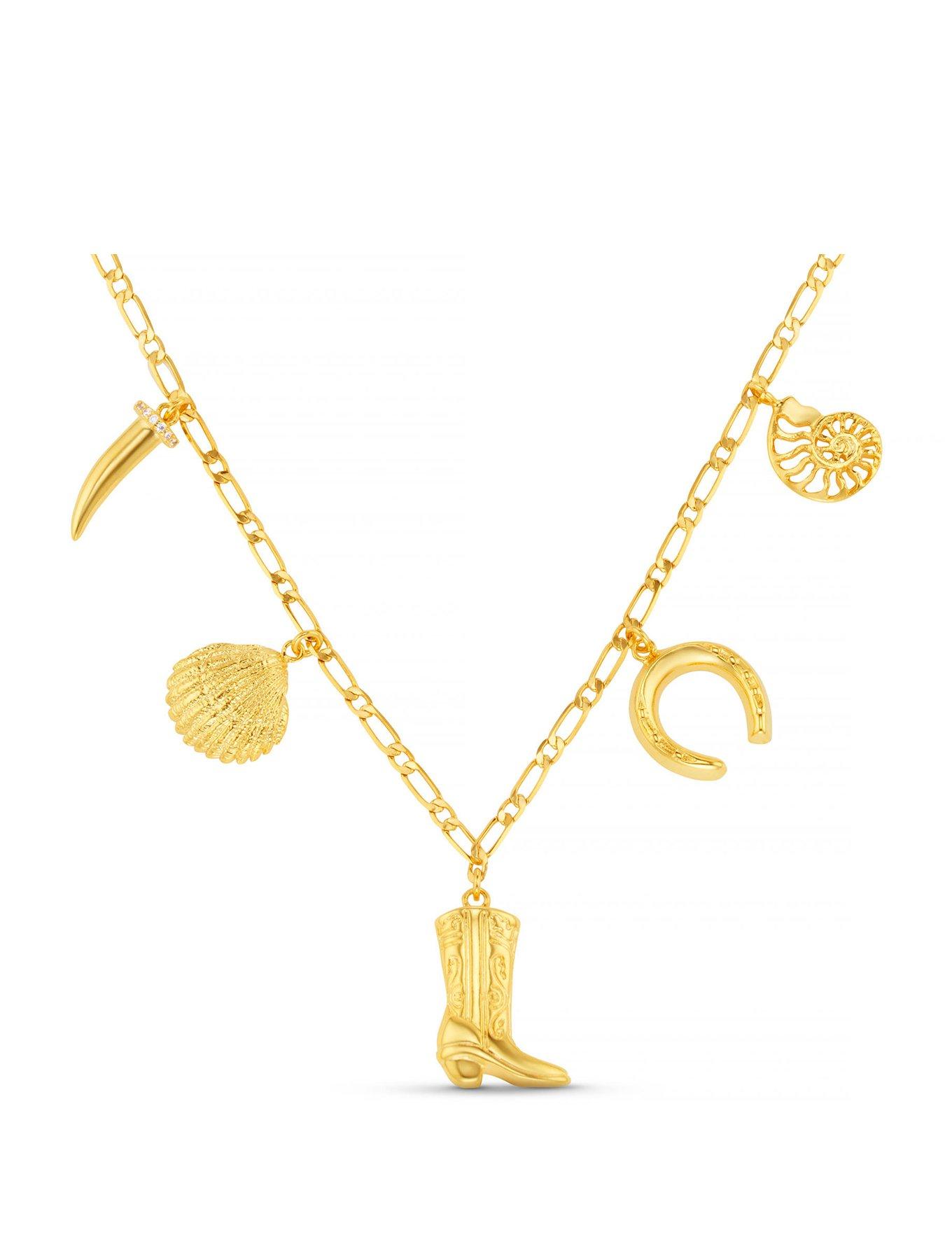 Orelia Eclectic Western Charm Necklace