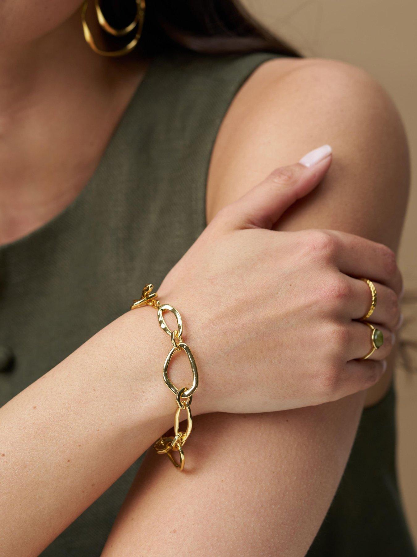 Image 2 of 3 of Orelia Link Chain T-Bar Bracelet