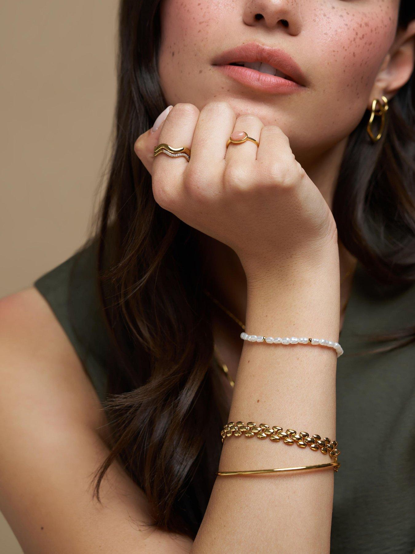 Image 2 of 3 of Orelia Pearl, Chain & Bangle Wrist Pack