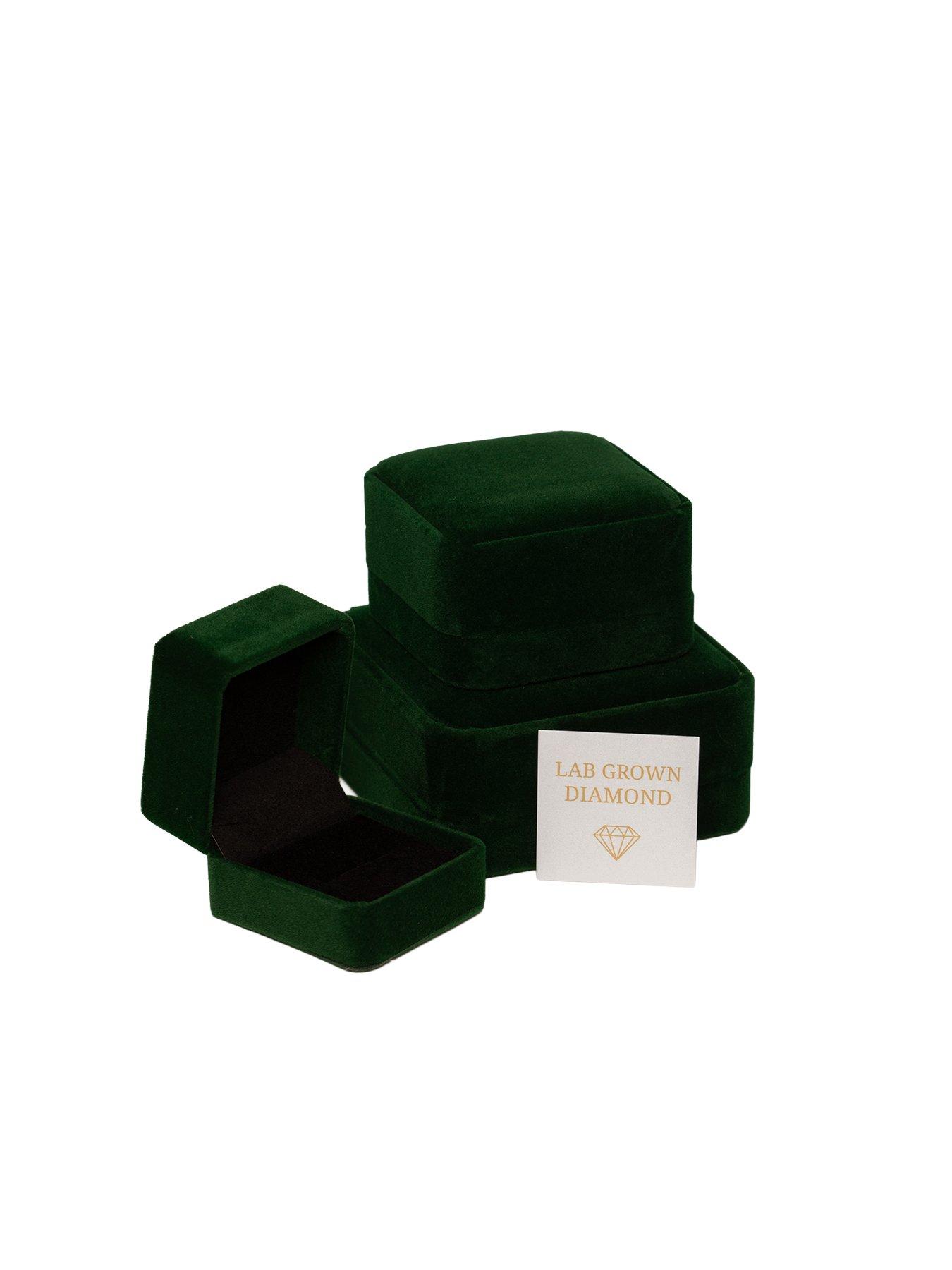 Image 6 of 6 of The Love Collection Gold Plated Sterling Silver Lab Grown Diamond Set Ring