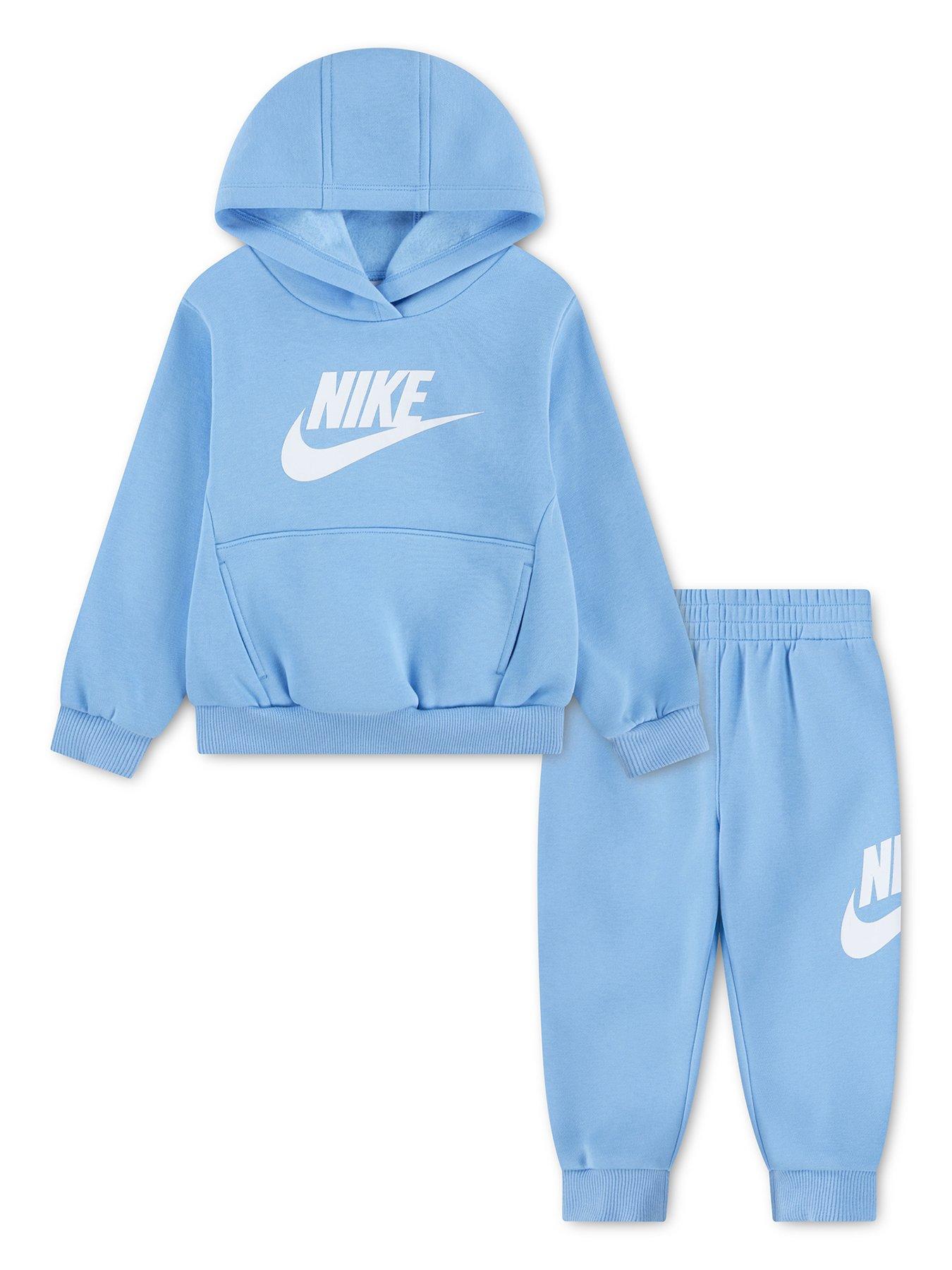 Image 1 of 4 of Nike Infant Club Fleece Logo Tracksuit Set - Blue