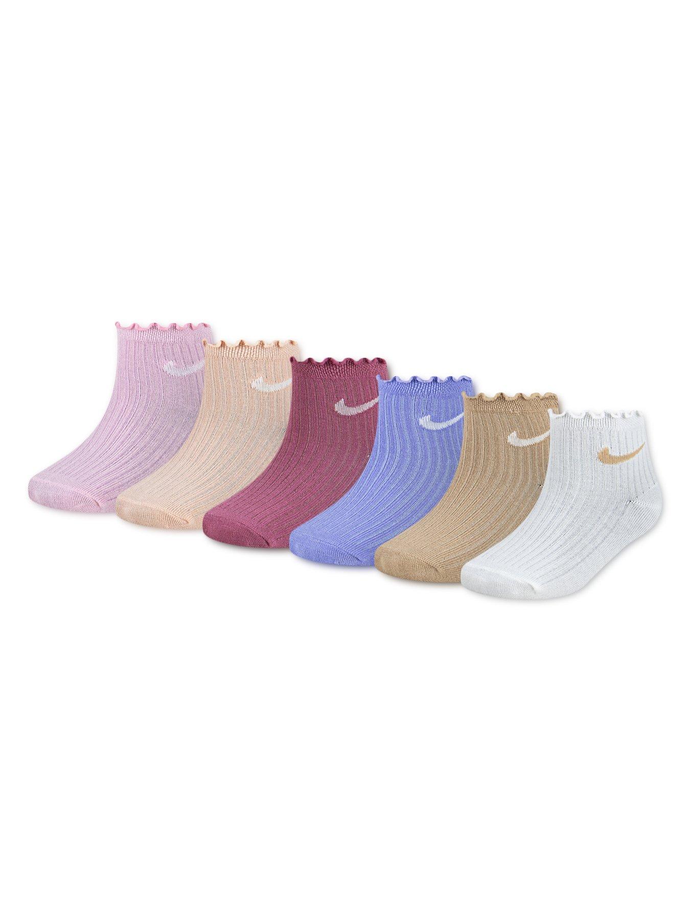 Image 2 of 3 of Nike Kids 6pk Lettuce Welt Ankle Sock - Multi