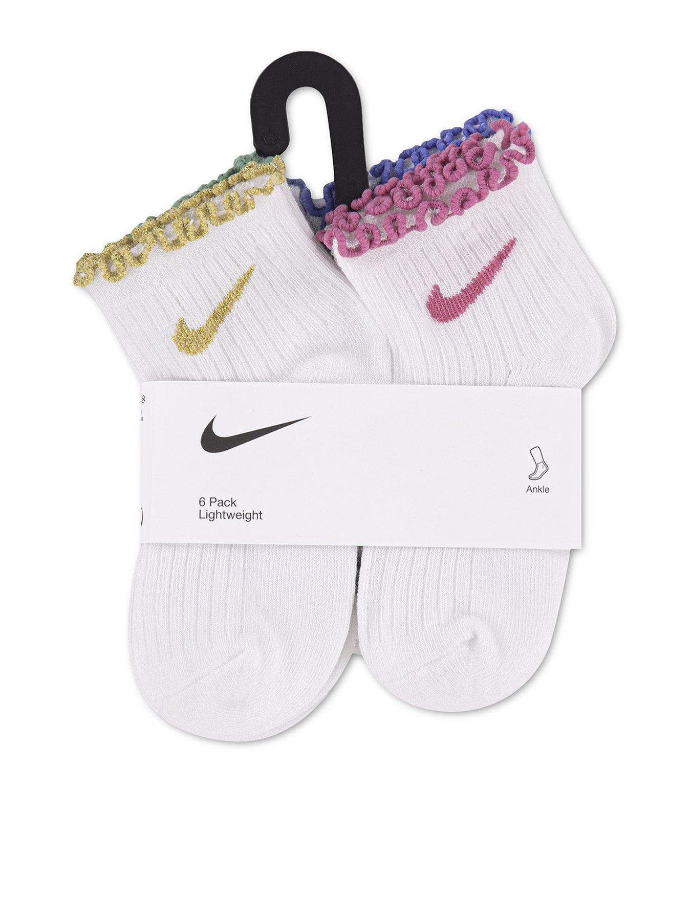 Image 1 of 3 of Nike Kids 6pk Lettuce Welt Ankle Sock - Multi