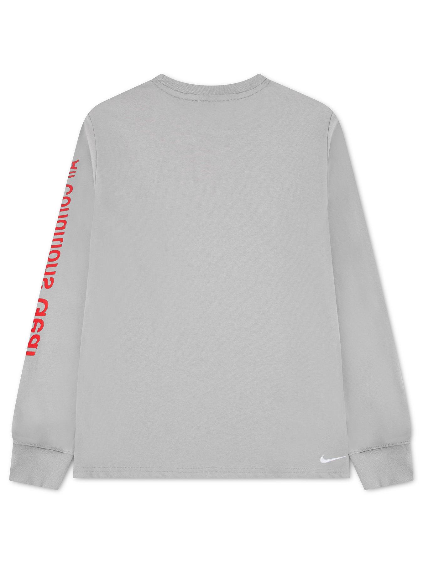 Image 2 of 5 of Nike Junior ACG Logo Long Sleeve T-Shirt - Grey