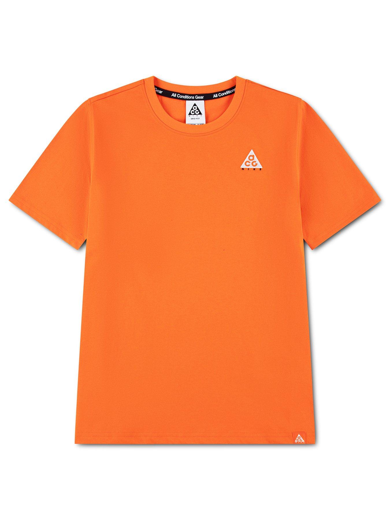 Image 1 of 5 of Nike Junior ACG Logo Back Jersey T-Shirt - Orange