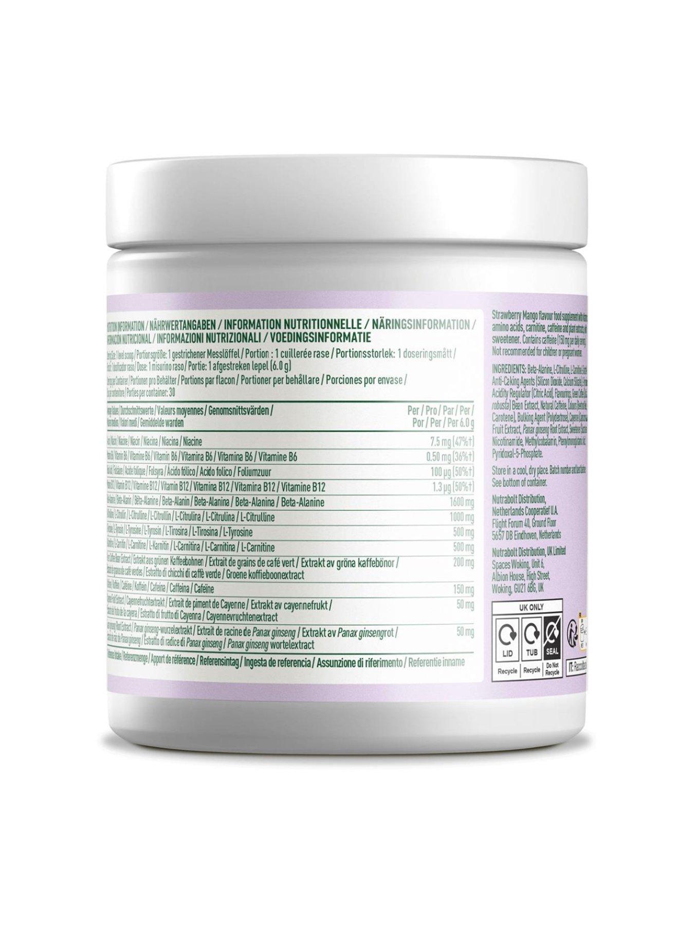Image 3 of 3 of Bloom Bloom - Bloom Pre-Workout - Strawberry Mango - 186g