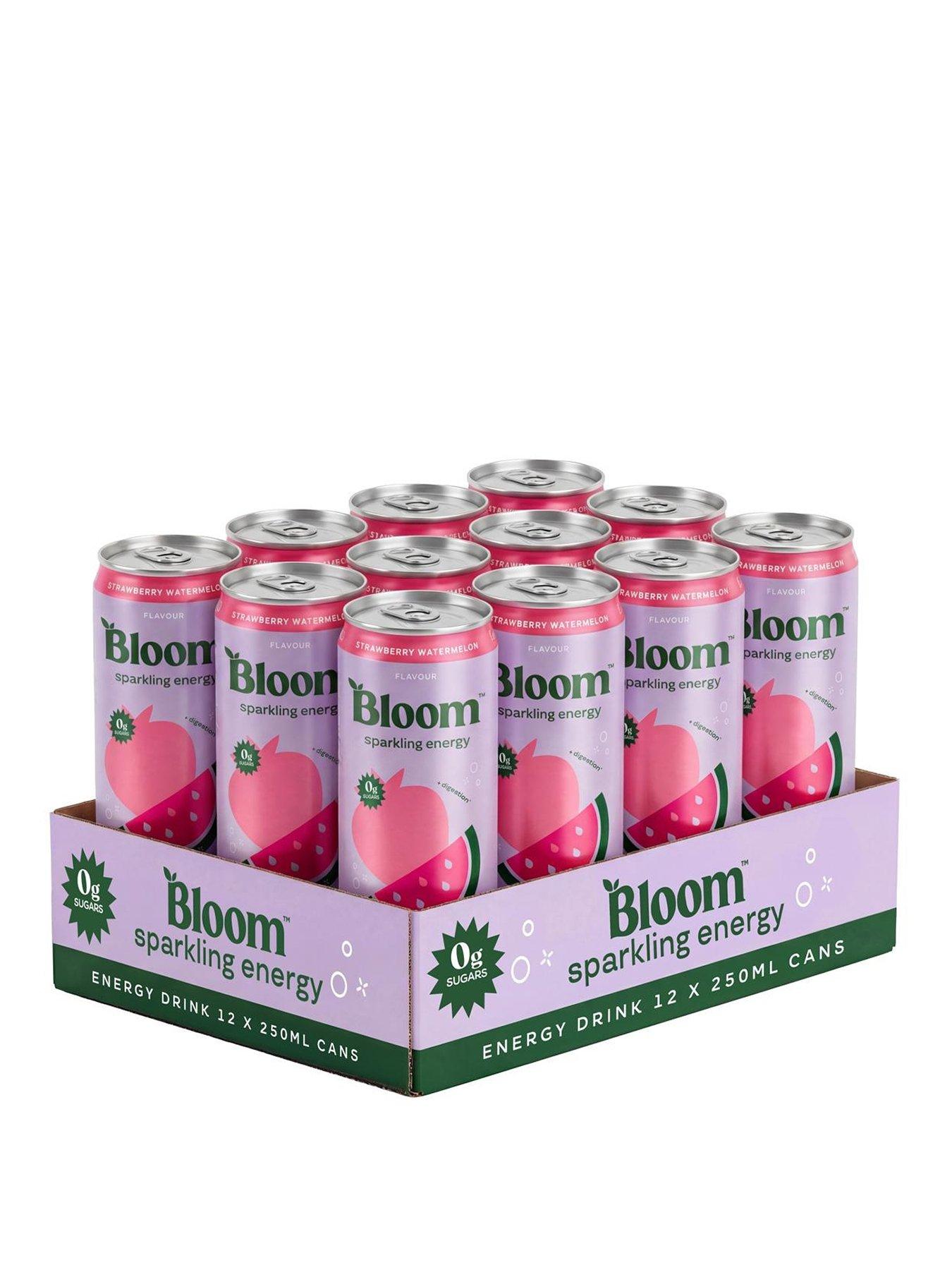 Bloom Bloom - Sparkling Energy Drink - Strawberry Watermelon - 12 x 250ml