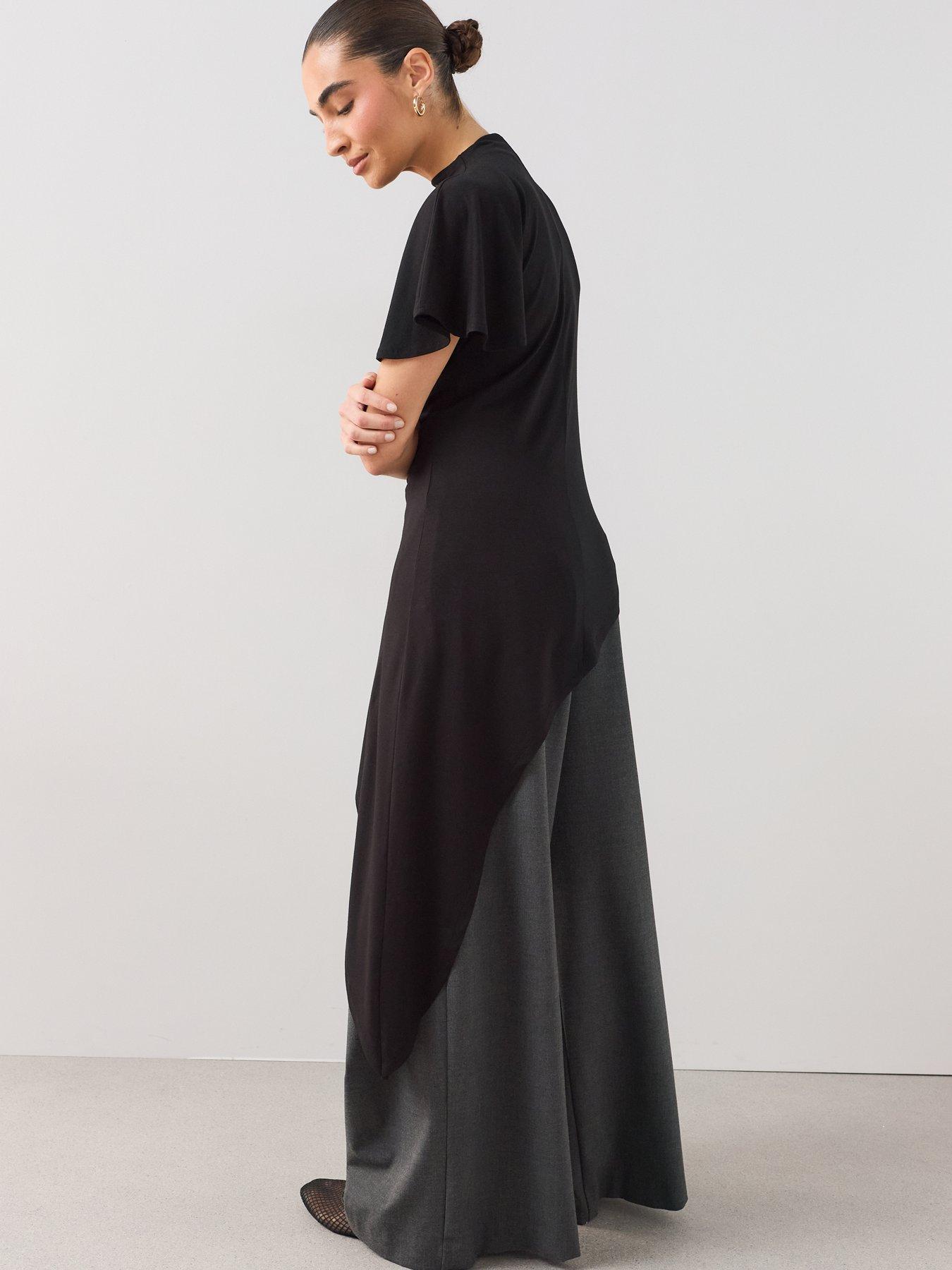 Image 2 of 7 of The Very Collection Asymetric High Neck Longline Top