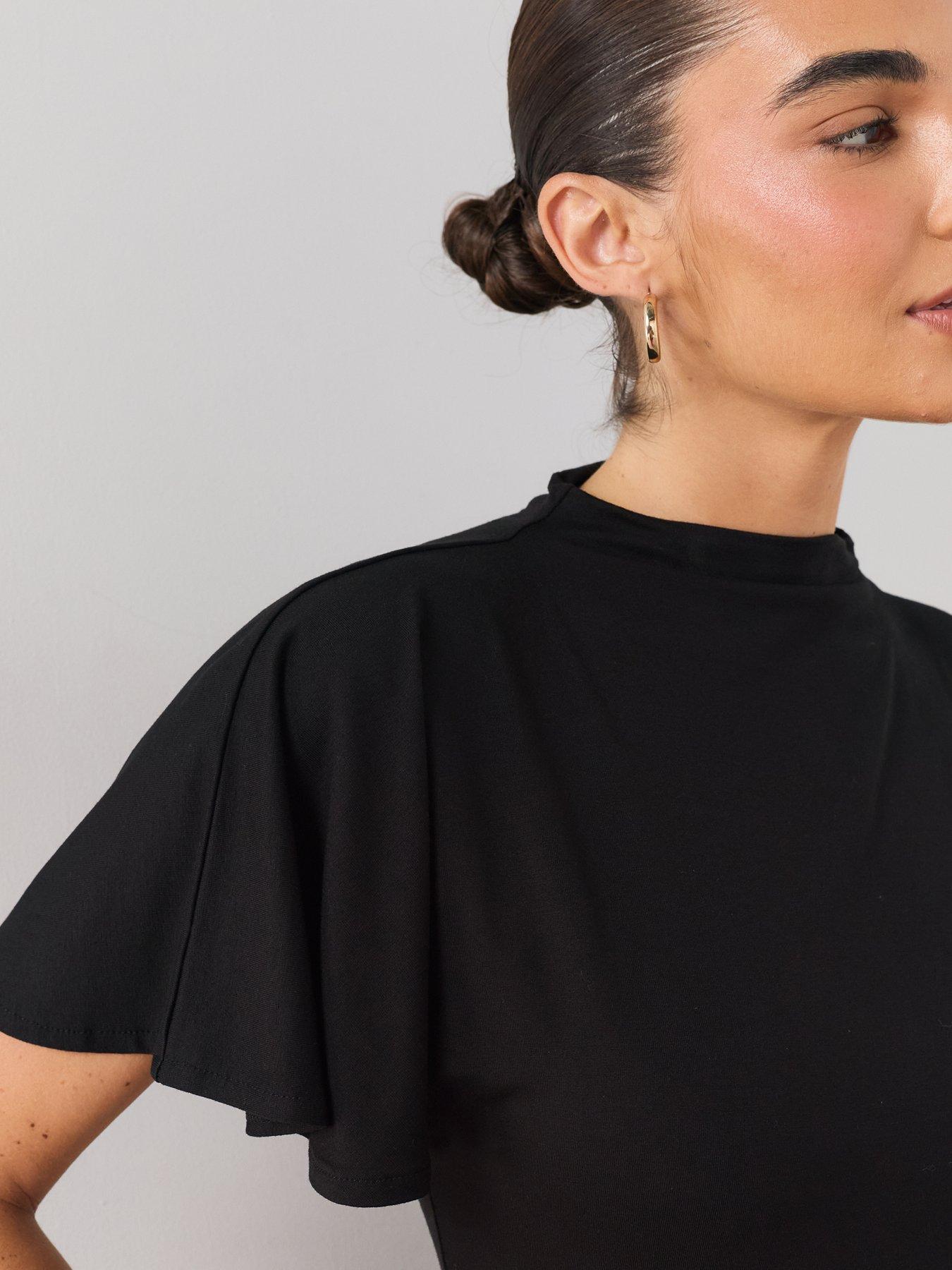 Image 4 of 7 of The Very Collection Asymetric High Neck Longline Top