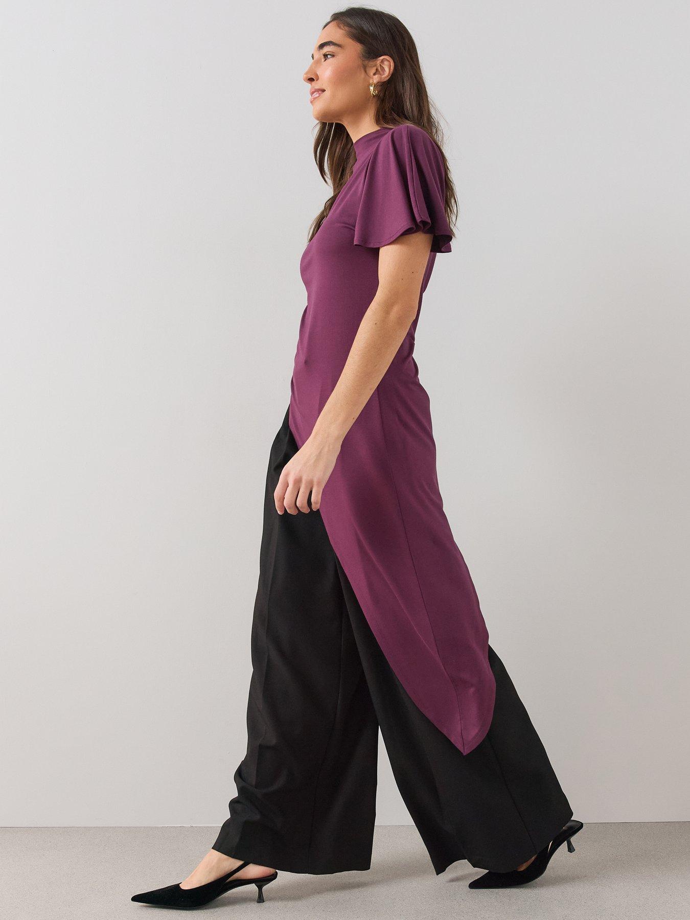 Image 5 of 7 of The Very Collection Asymetric High Neck Longline Top