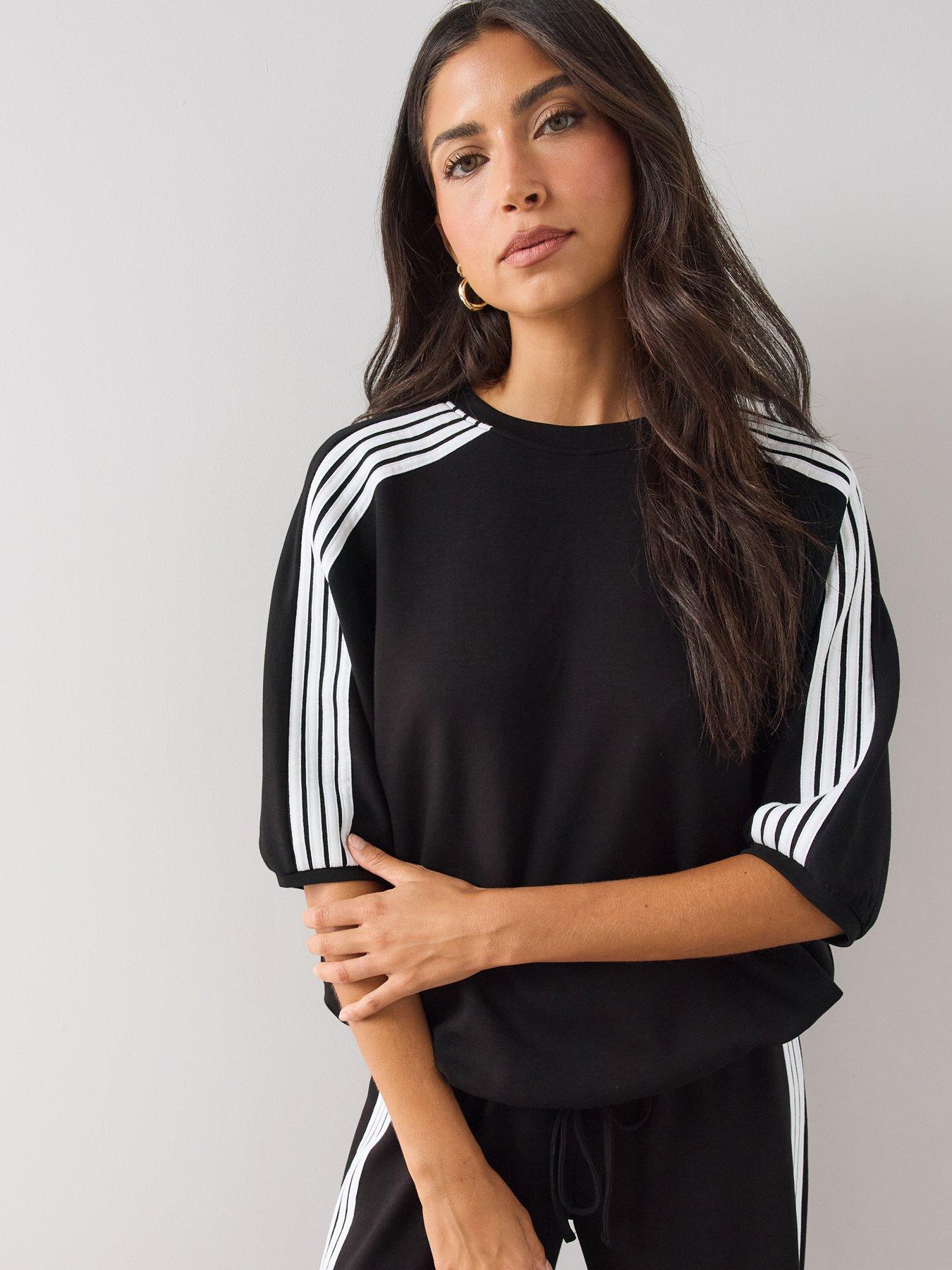 The Very Collection Side Stripe Loose Fit Top