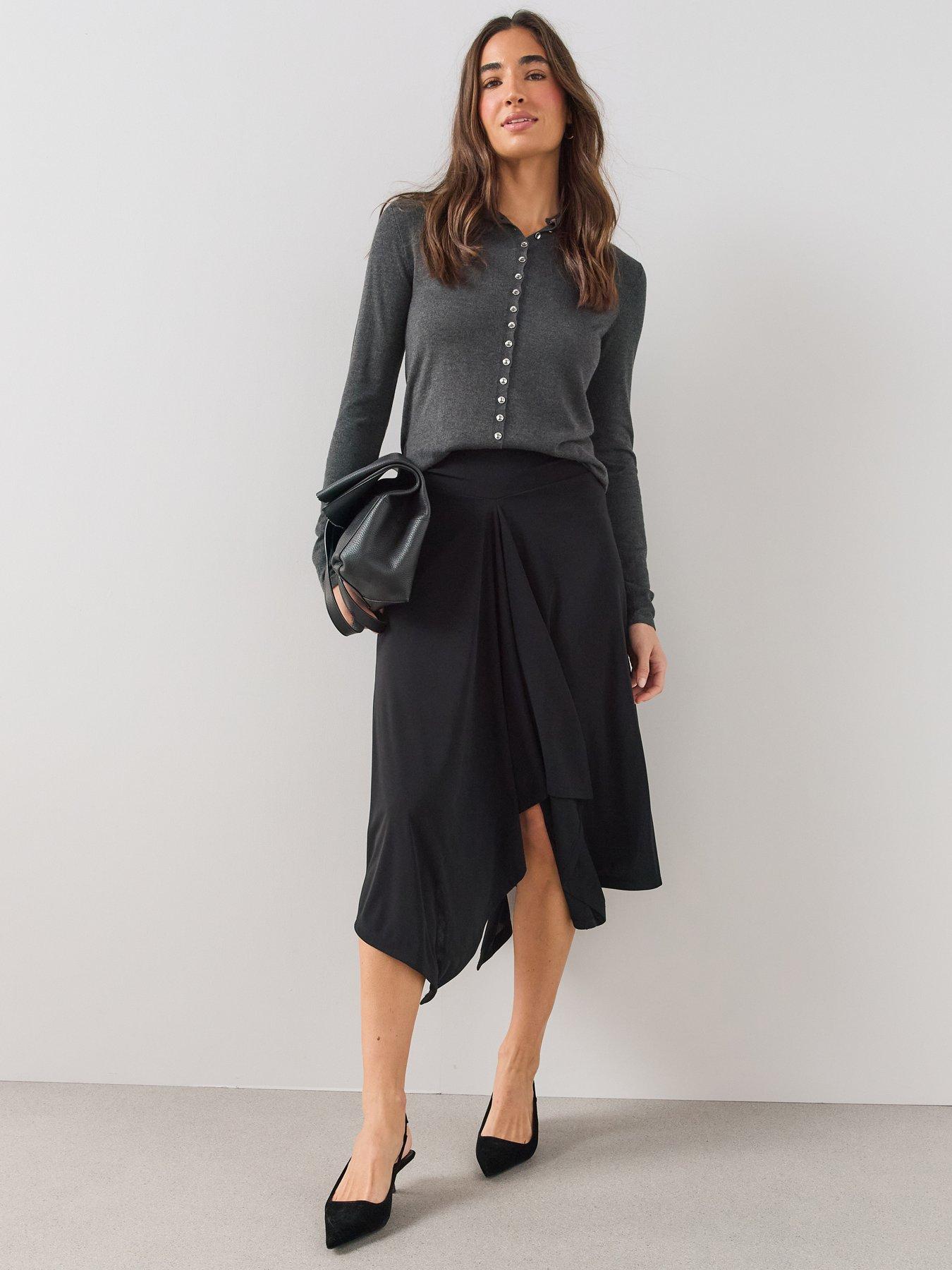 The Very Collection Hanky Hem Midaxi Skirt